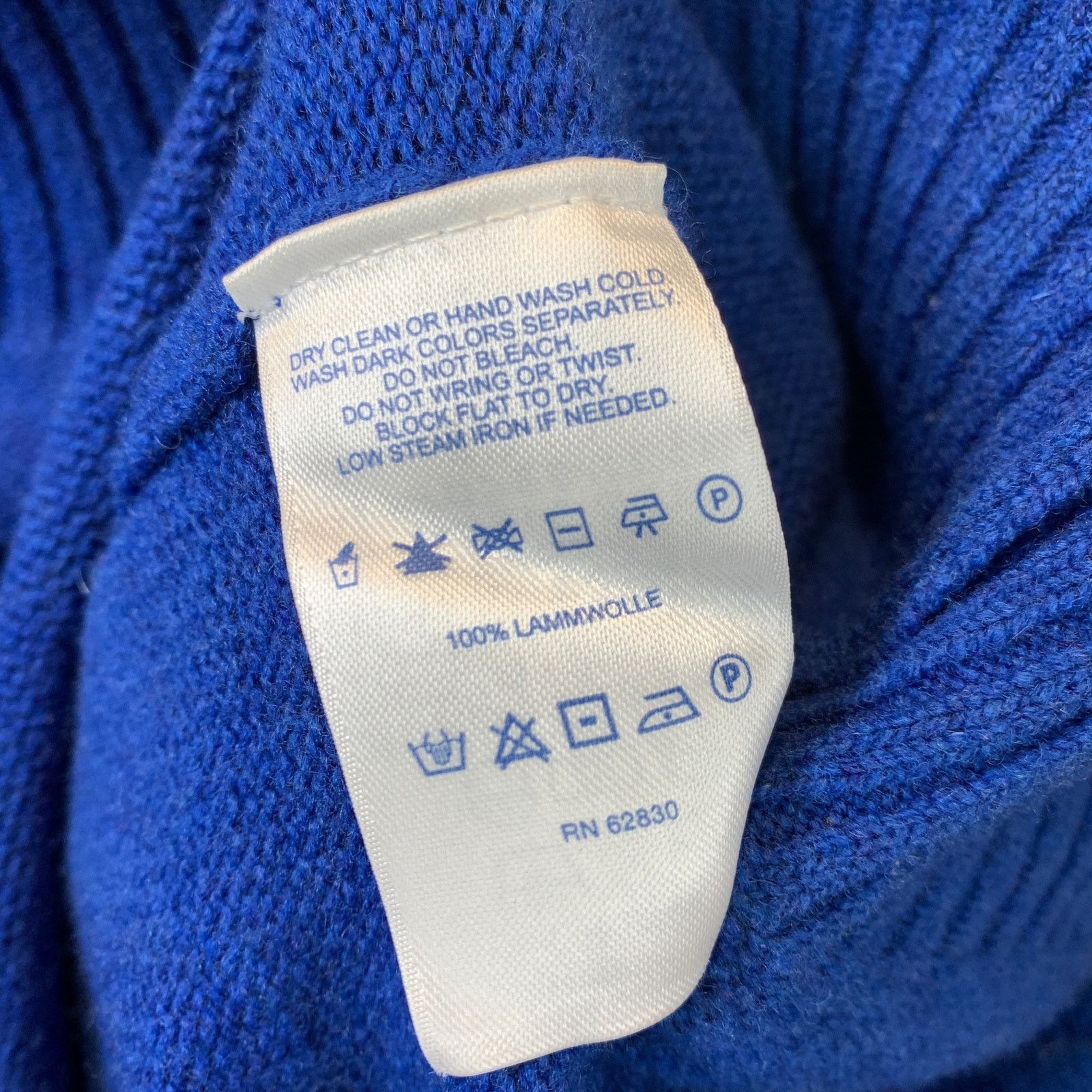 Lands' End Lands End Wool Crewneck Sweater Blue Long Sleeves Size US XXL / EU 58 / 5 - 5 Thumbnail