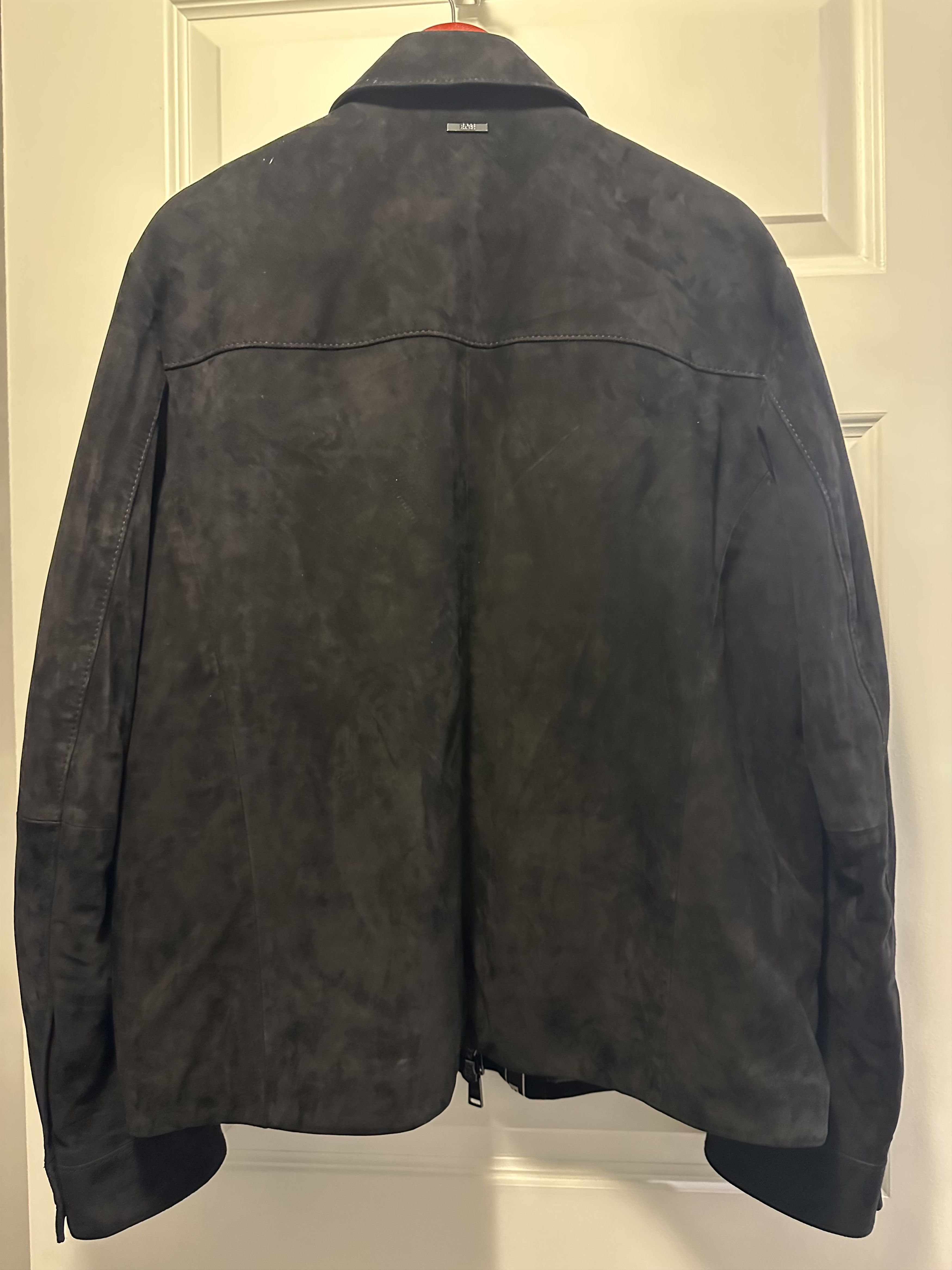 Hugo Boss Suede Leather Jacket Size US L / EU 52-54 / 3 - 5 Thumbnail