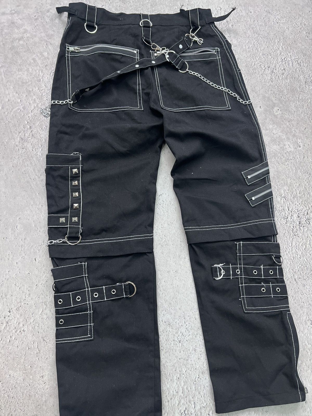 KMRii × Le Grande Bleu (L.G.B.) × Tripp NYC 2000s TRIPP NYC PANTS GOTHIC DENIM BONDAGE Size US 29 - 8 Thumbnail