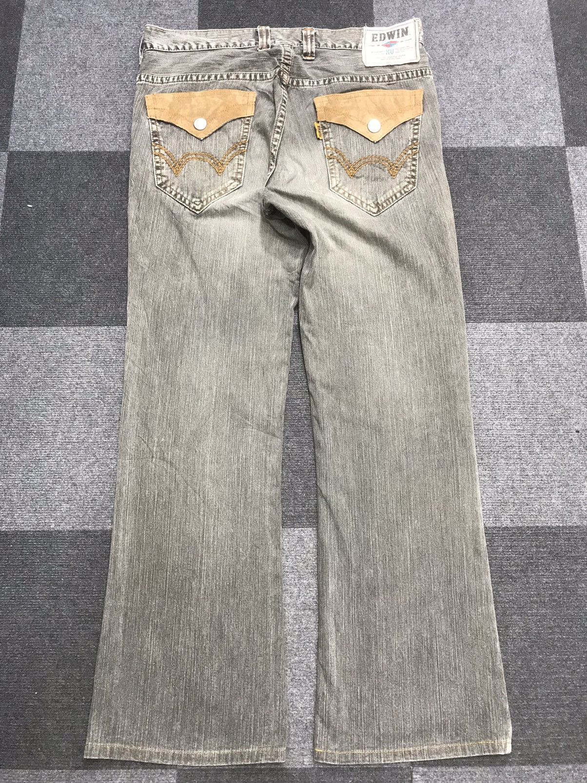 Edwin 💥FLARE💥EDWIN NAVAJO BLACK WASH SICK FADES WIDE DENIM F251 Size US 36 / EU 52 - 2 Thumbnail