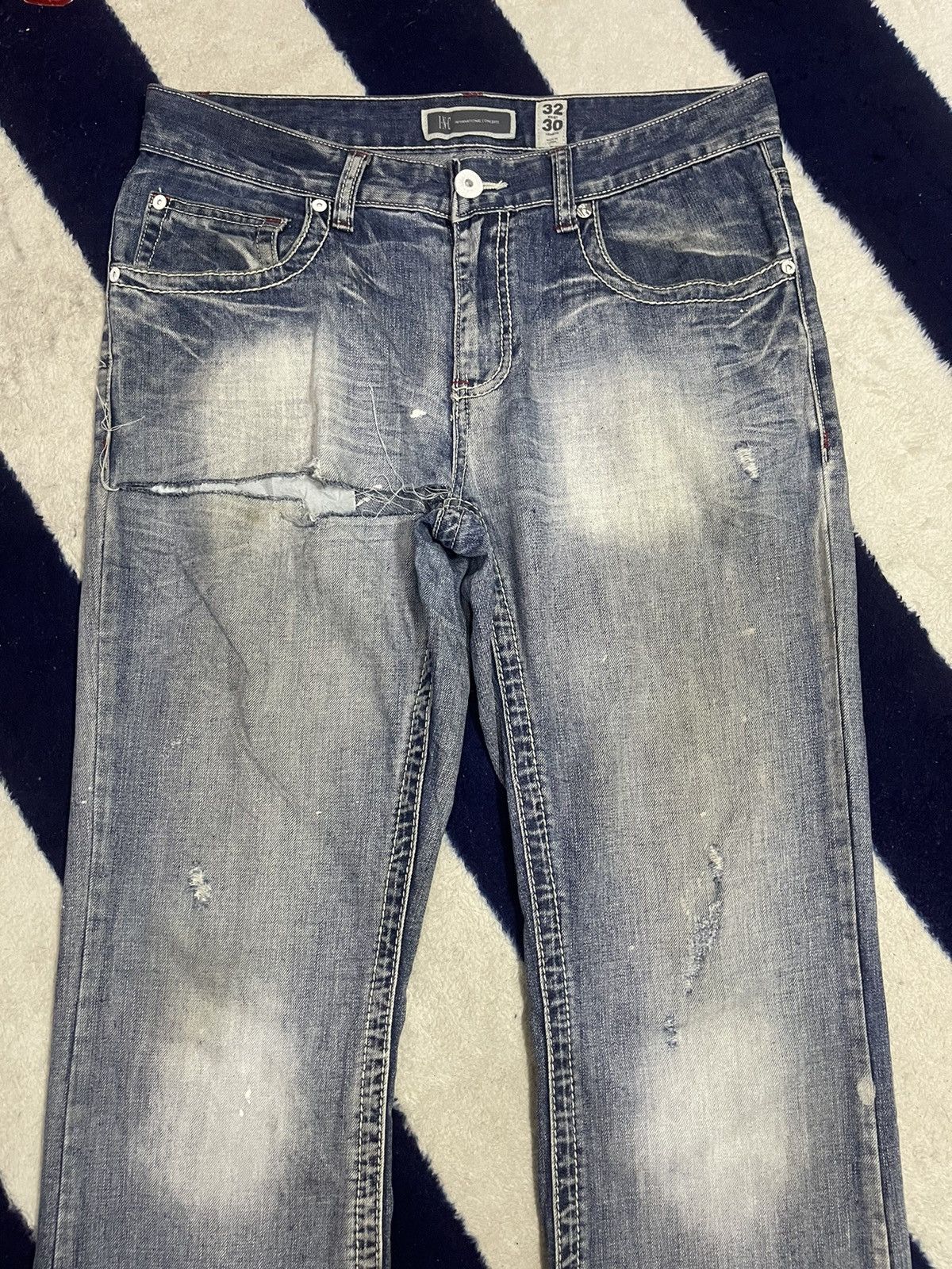 Japanese Brand INC Distressed Jeans (14) Size US 34 / EU 50 - 13 Thumbnail