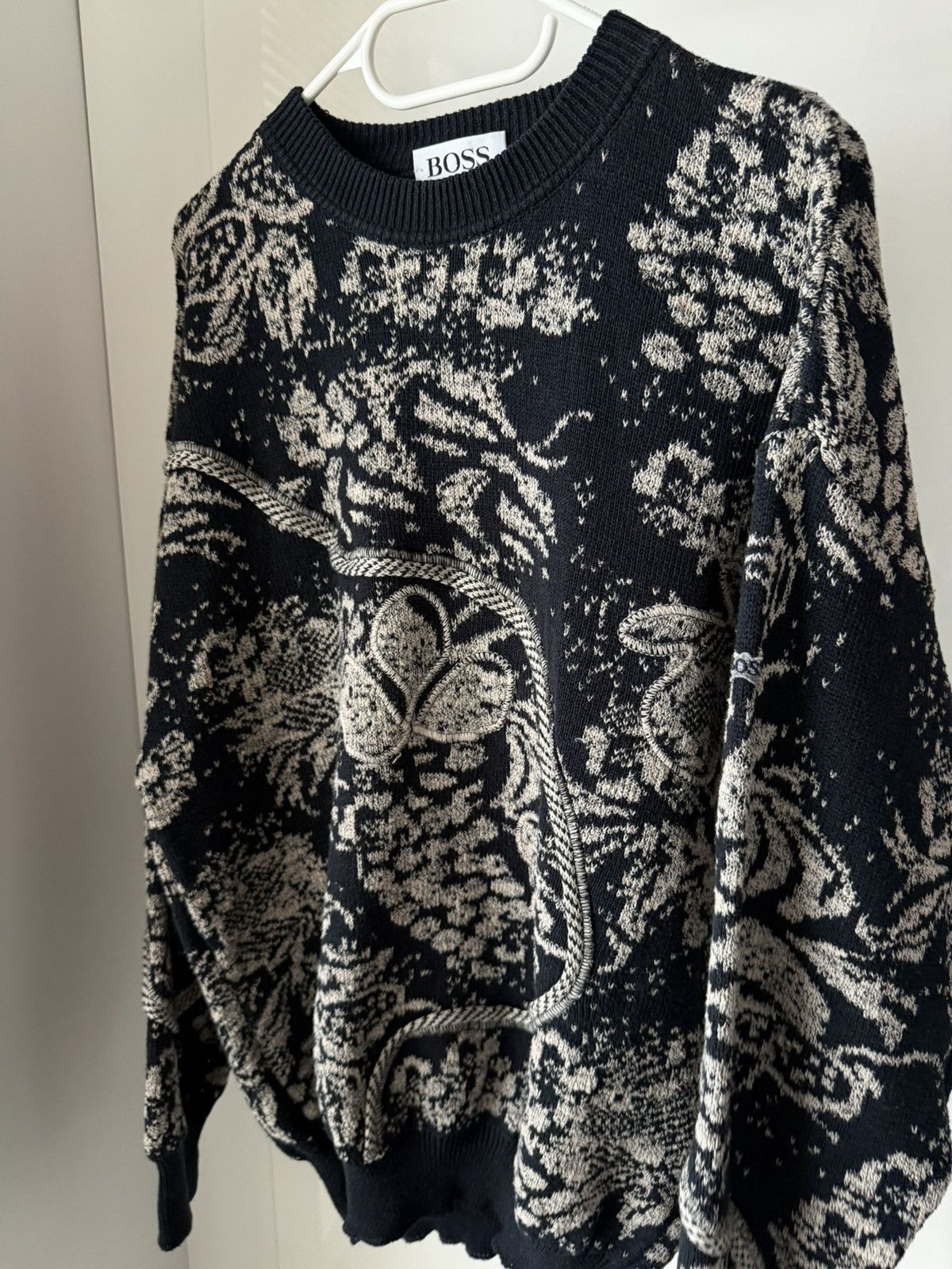 Hugo Boss Antique Archival Knitted Vintage Luxury Hugo Boss Sweater Size US L / EU 52-54 / 3 - 6 Thumbnail