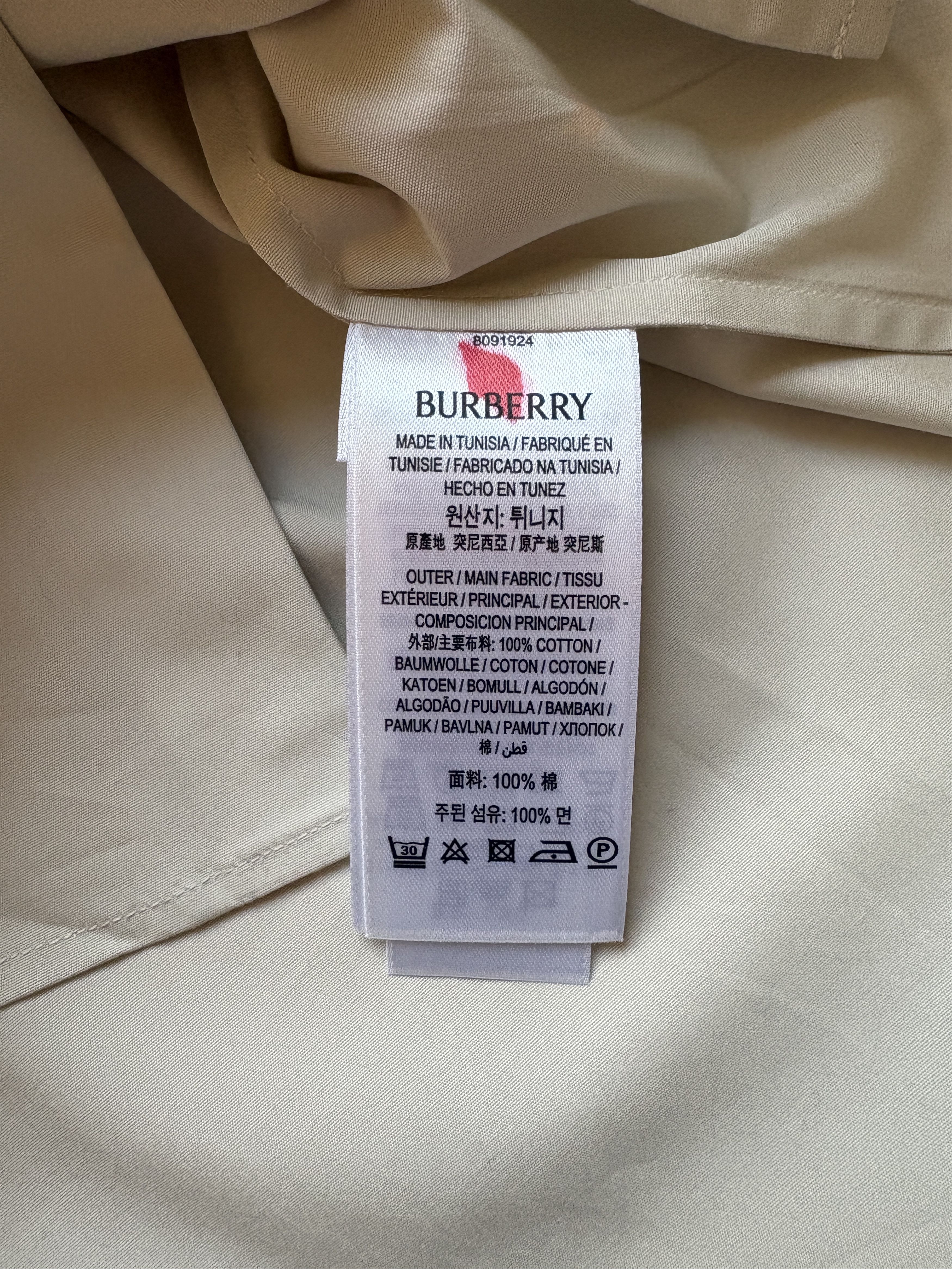 Burberry ⚡️QUICK SALE⚡️Burberry by Daniel Lee Beige Button Up Shirt Size US M / EU 48-50 / 2 - 6 Thumbnail