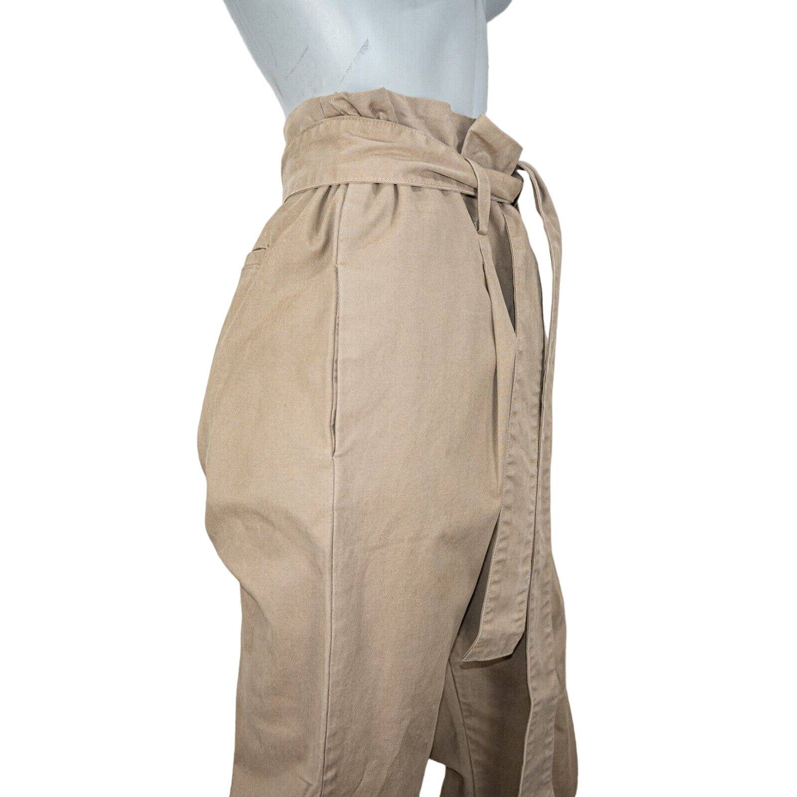 Frame FRAME Denim Women's Belted Paper Bag Khaki Trouser Size 29" - 10 Thumbnail