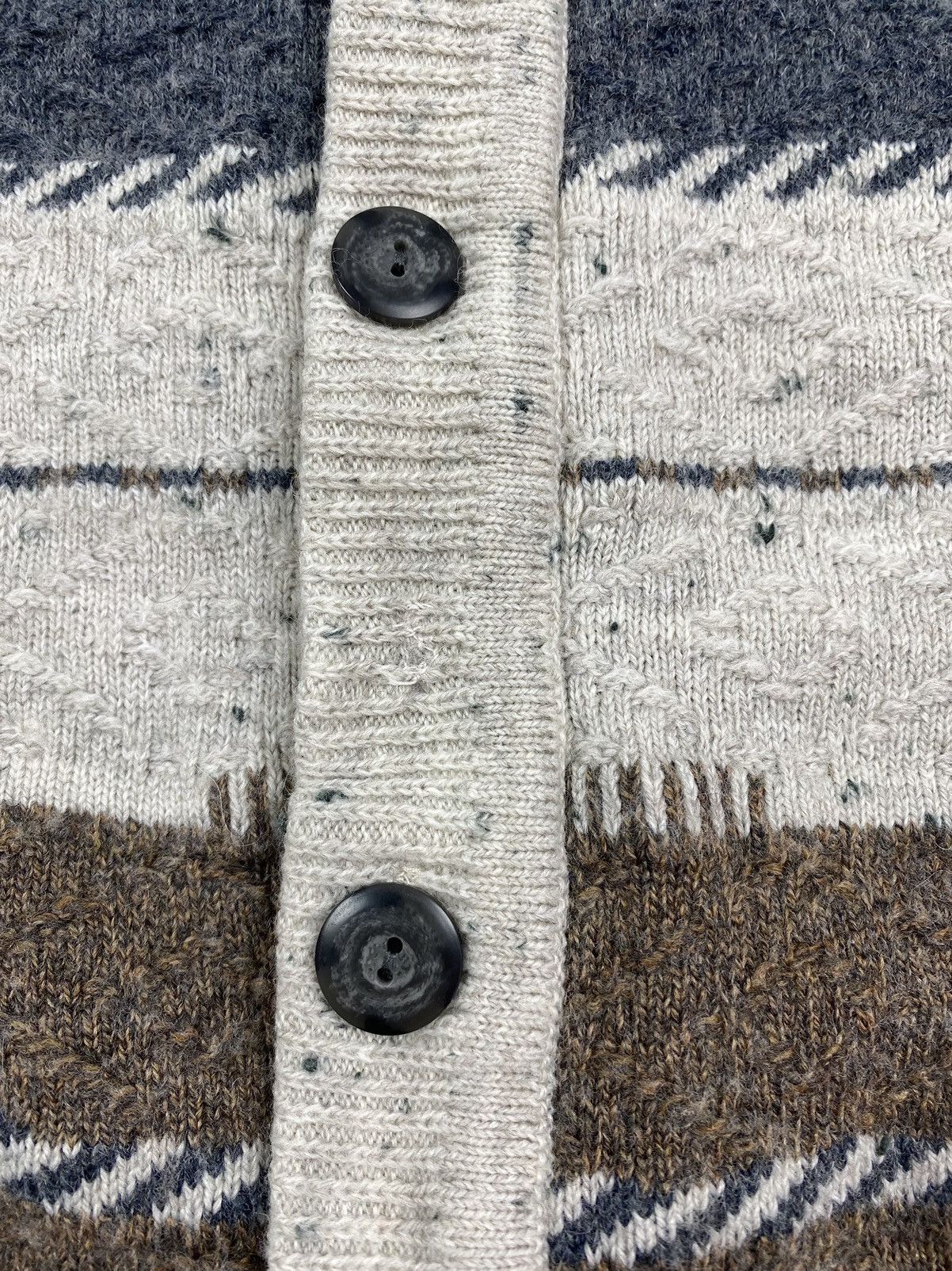 Vintage 1980’s Vintage Cozy Oatmeal Striped Cradigan Size US S / EU 44-46 / 1 - 4 Thumbnail