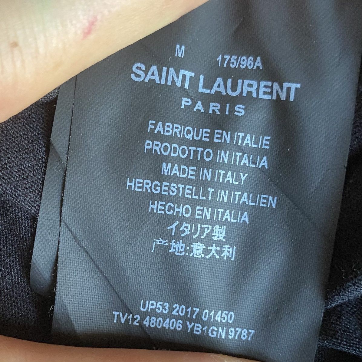 Saint Laurent Paris 2017 Black Script Logo Oversize T Shirt Size US M / EU 48-50 / 2 - 5 Thumbnail