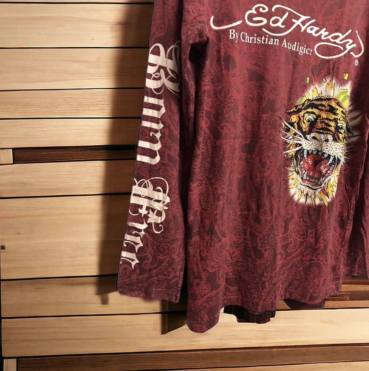 Ed Hardy Vtg Ed Hardy by Christian Audigier Skull Logo Very Rare Size US M / EU 48-50 / 2 - 3 Thumbnail