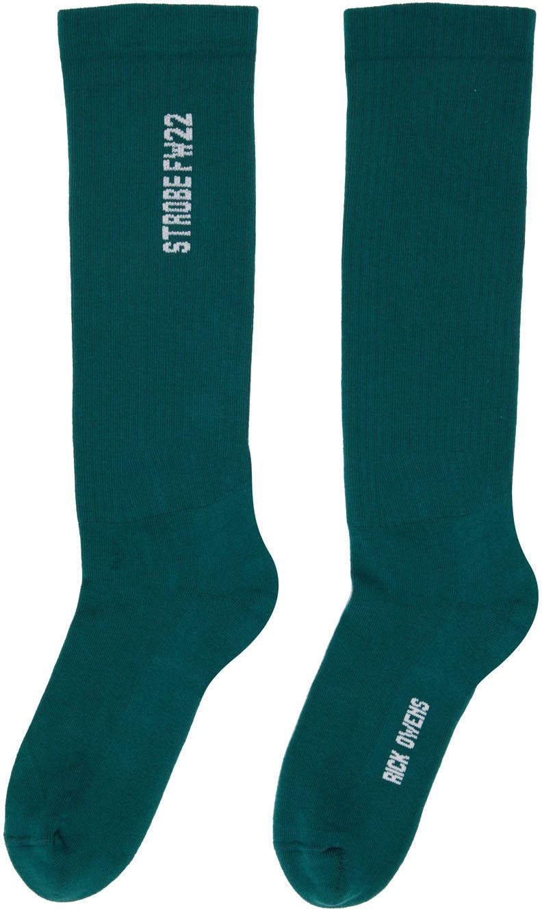 Rick Owens o1y0325 Size : 6-8 US / Logo Socks in Green Size ONE SIZE - 1 Thumbnail
