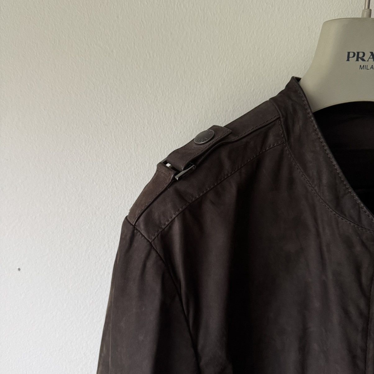 Prada Prada SS2007 Brown Nubuck Leather Bomber Jacket Size US M / EU 48-50 / 2 - 4 Thumbnail