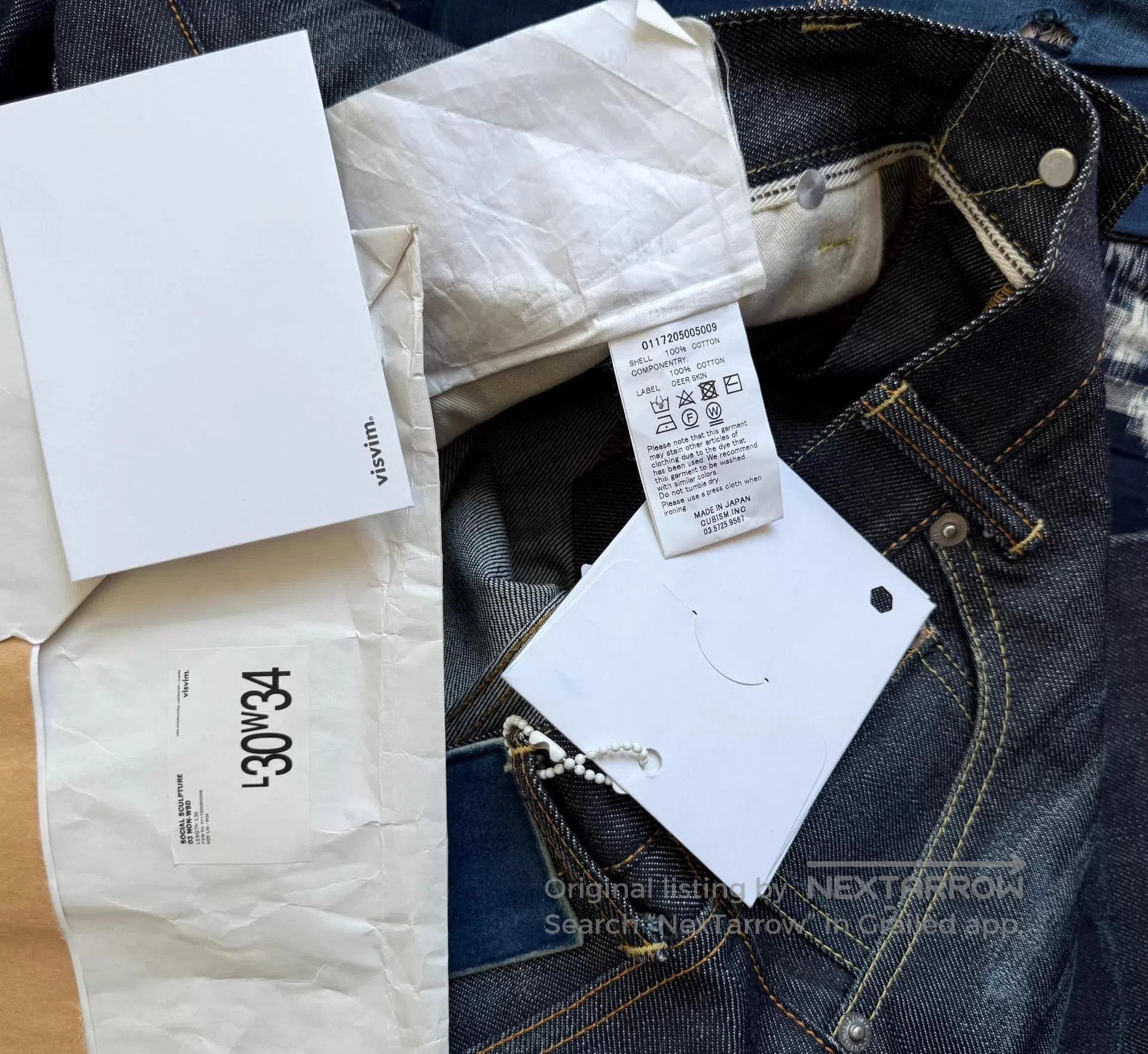 Visvim Distressed Multi Denim Jeans Size 34. Size US 34 / EU 50 - 9 Thumbnail