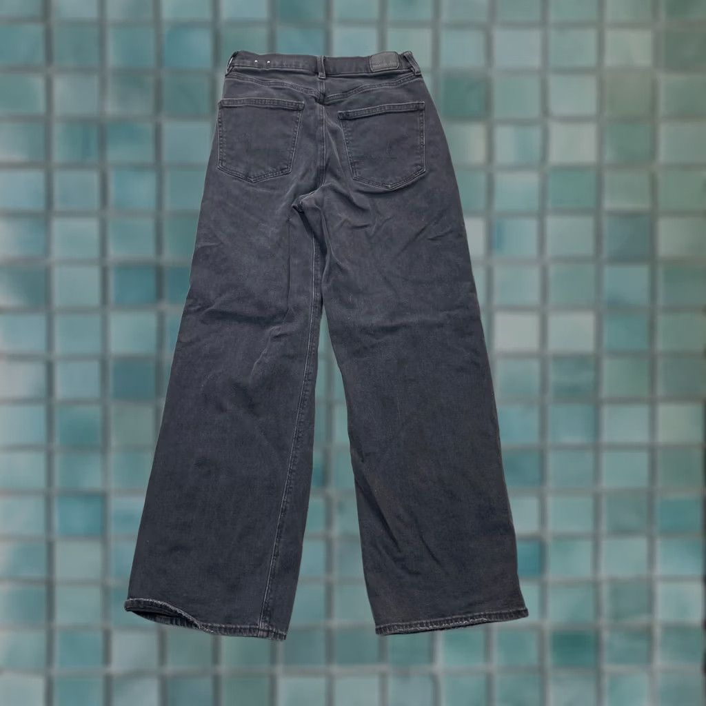 American Eagle Outfitters American Eagle Outfitters Womens Jeans Black Mom Wide Leg Denim Baggy Size 4 Strigid Size 27" / US 4 / IT 40 - 1 Thumbnail