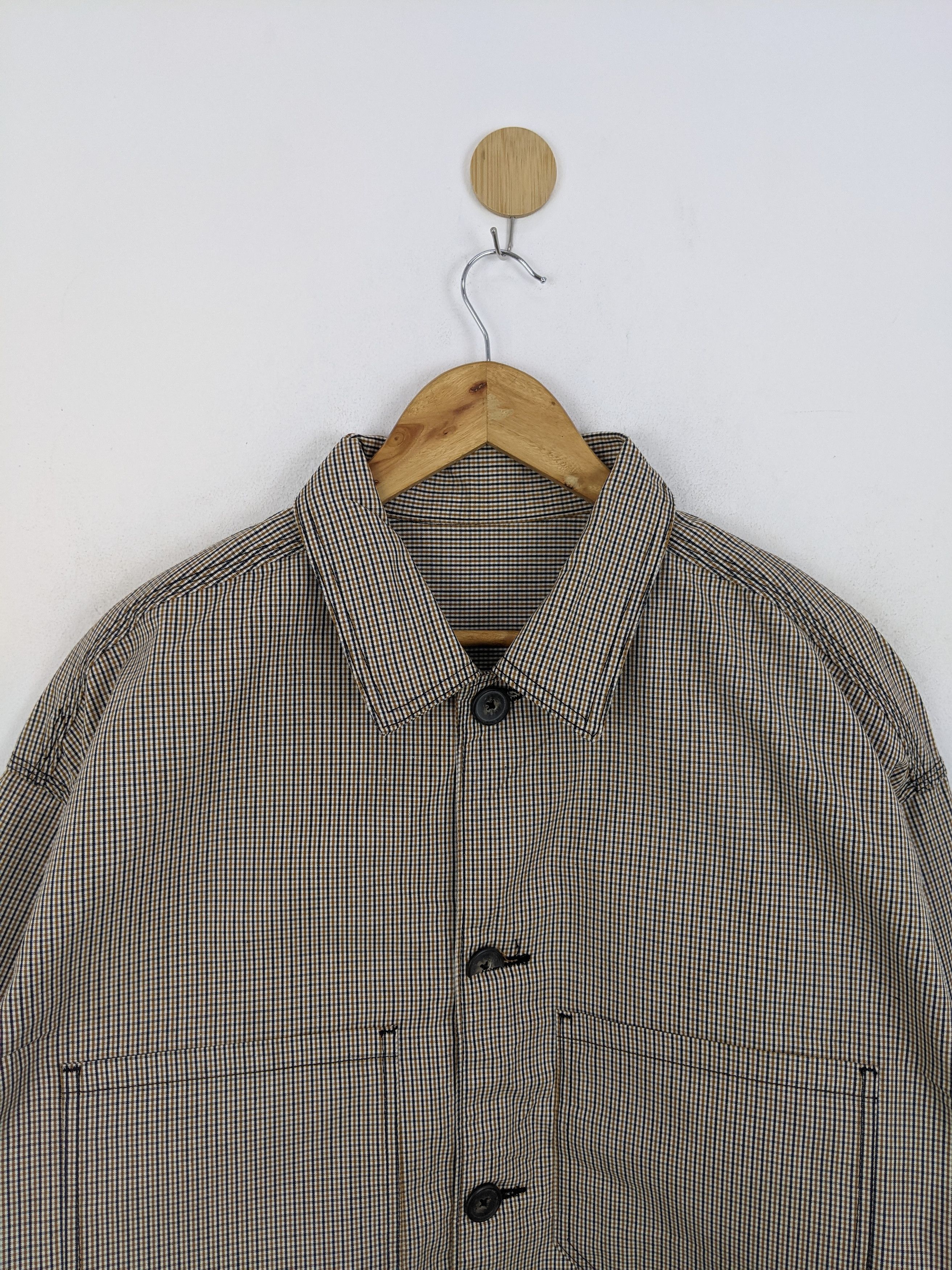 GU × Japanese Brand Vintage GU Japanese Brand Checkered Polyster Jacket Size US L / EU 52-54 / 3 - 3 Thumbnail
