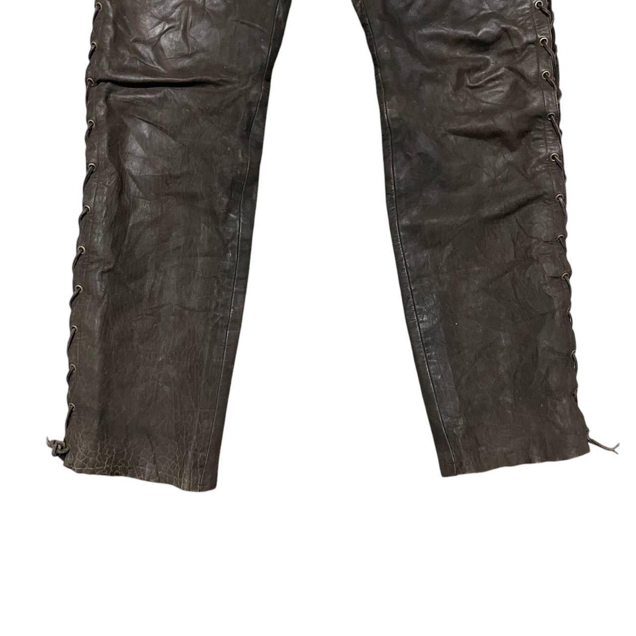 Leather Vintage Hard Leather Stuff Biker Pant Size US 34 / EU 50 - 3 Thumbnail