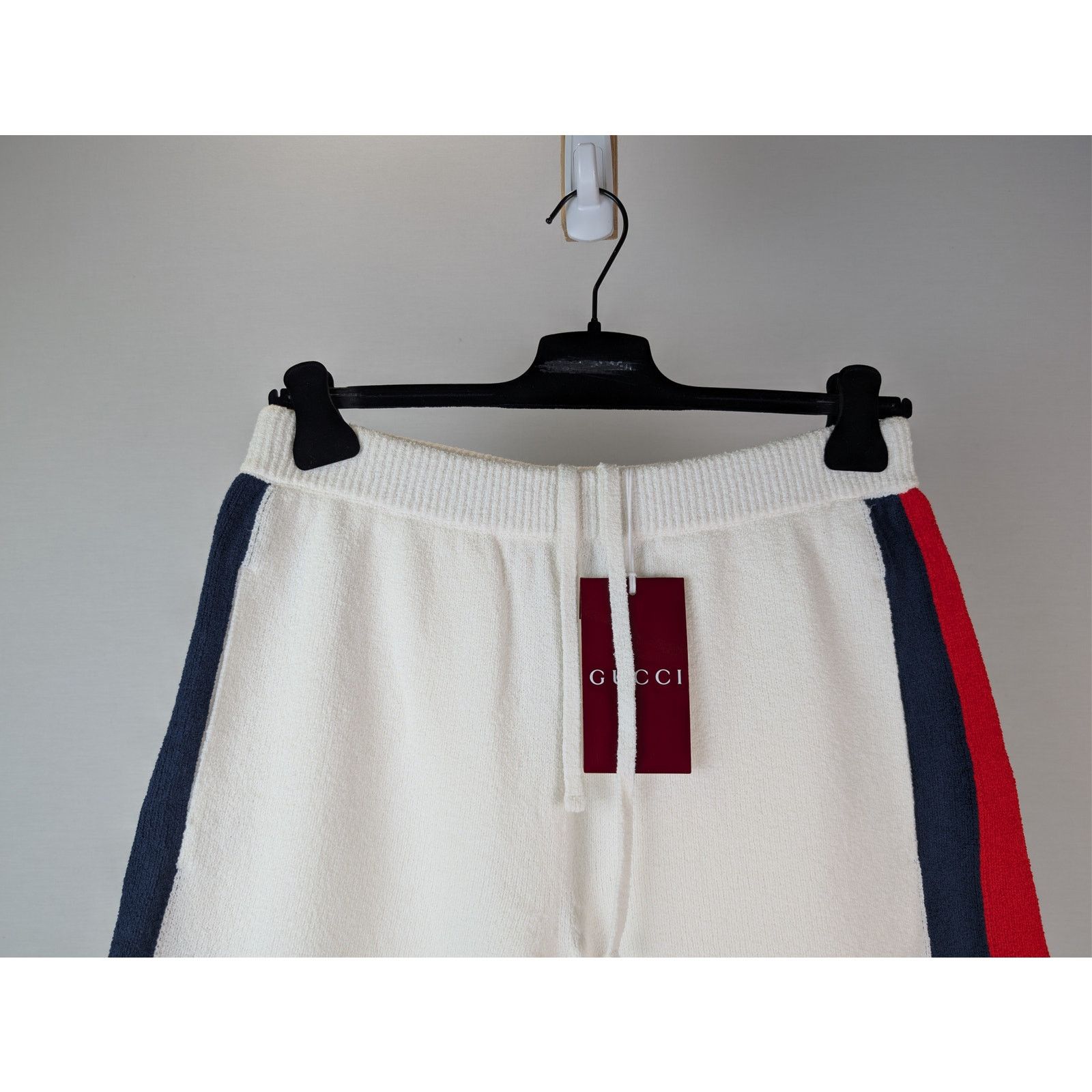 Gucci o1rshd1 Cotton Blend Terry Knit Basket Shorts in Off-White Size US 32 / EU 48 - 3 Thumbnail