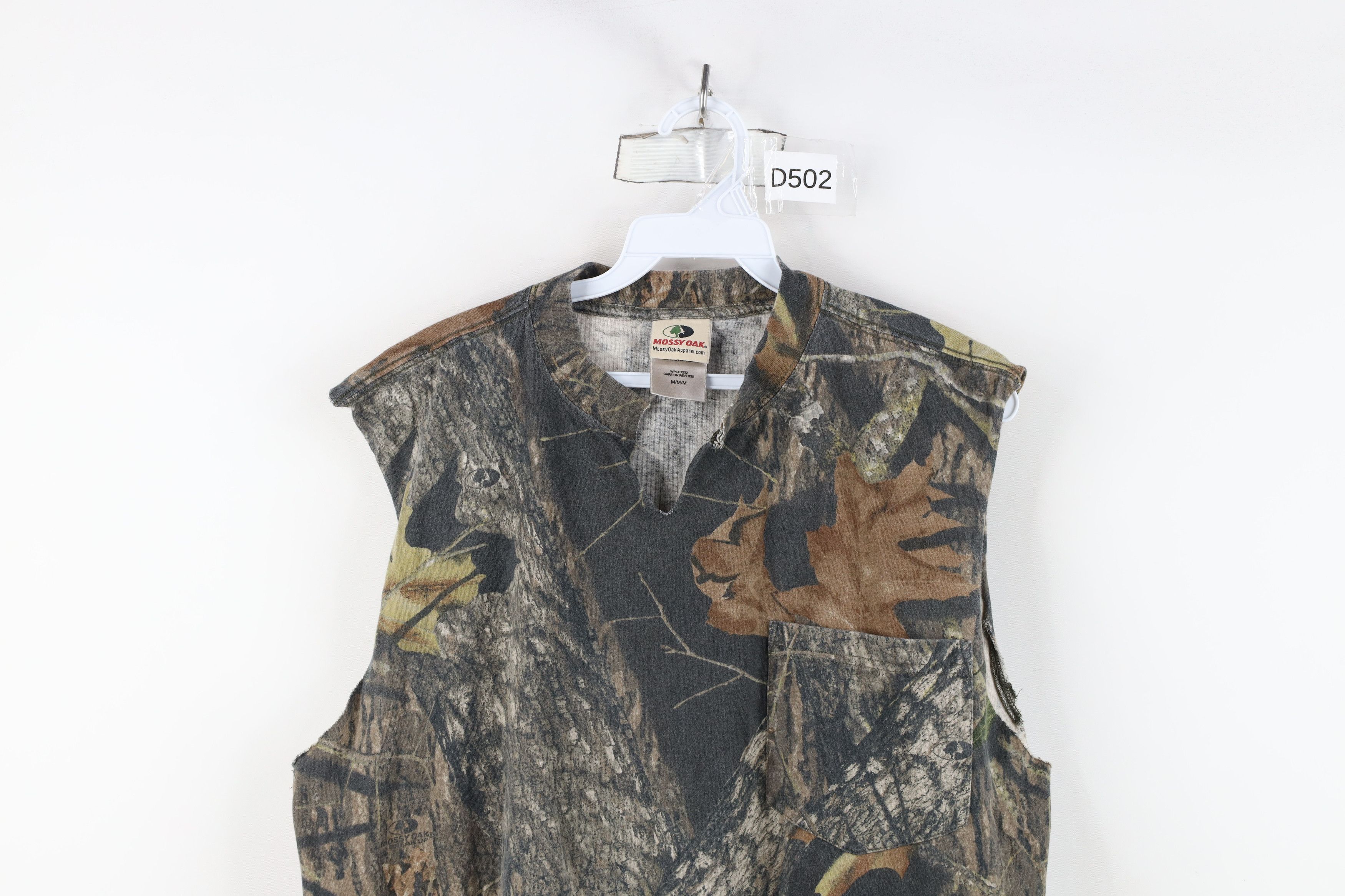 Mossy Oaks × Vintage Vintage Mossy Oak Camouflage Cut Off Sleeveless T-Shirt Size US M / EU 48-50 / 2 - 2 Thumbnail