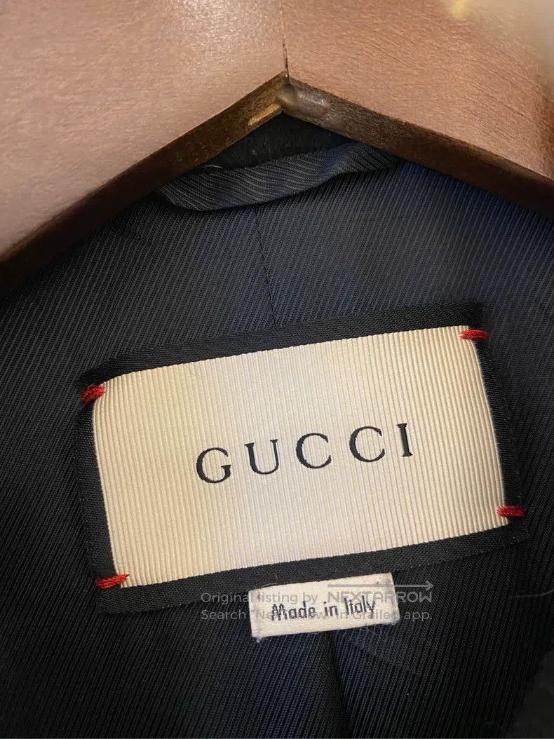 Gucci Gucci Black woollen tweed coat Size XS / US 0-2 / IT 36-38 - 3 Thumbnail