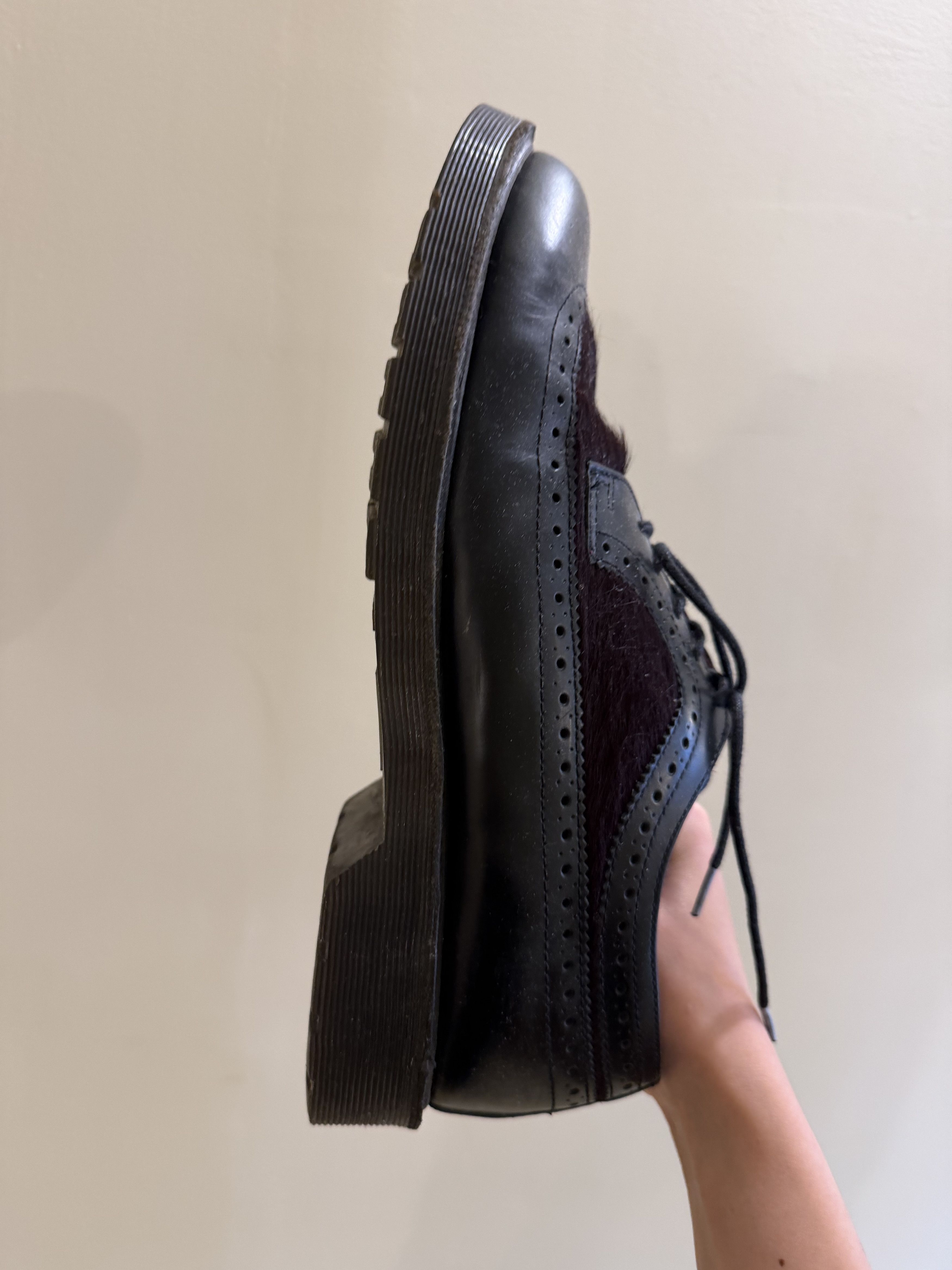 Dr. Martens dr. martens leather and pony hair wingtip derby shoes Size US 8.5 / EU 41-42 - 2 Thumbnail