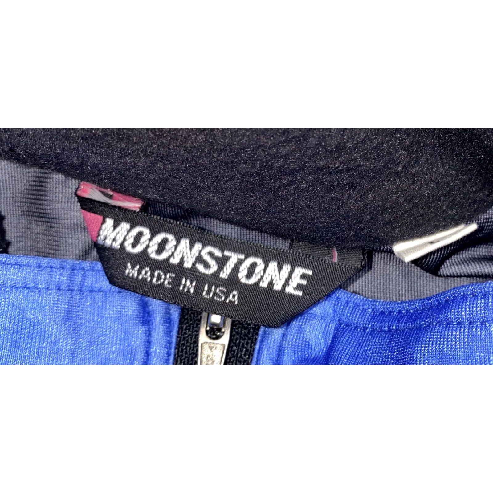Vintage Moonstone Jacket Womens L Blue Women Black Nylon Zip Pullover Size Size L / US 10 / IT 46 - 6 Thumbnail