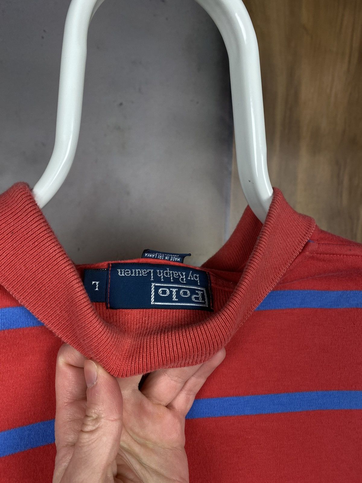 Polo Ralph Lauren 🎠Vintage 90s Polo T-Shirt Polo Ralph Lauren Striped Pony🎠 Size US L / EU 52-54 / 3 - 8 Thumbnail