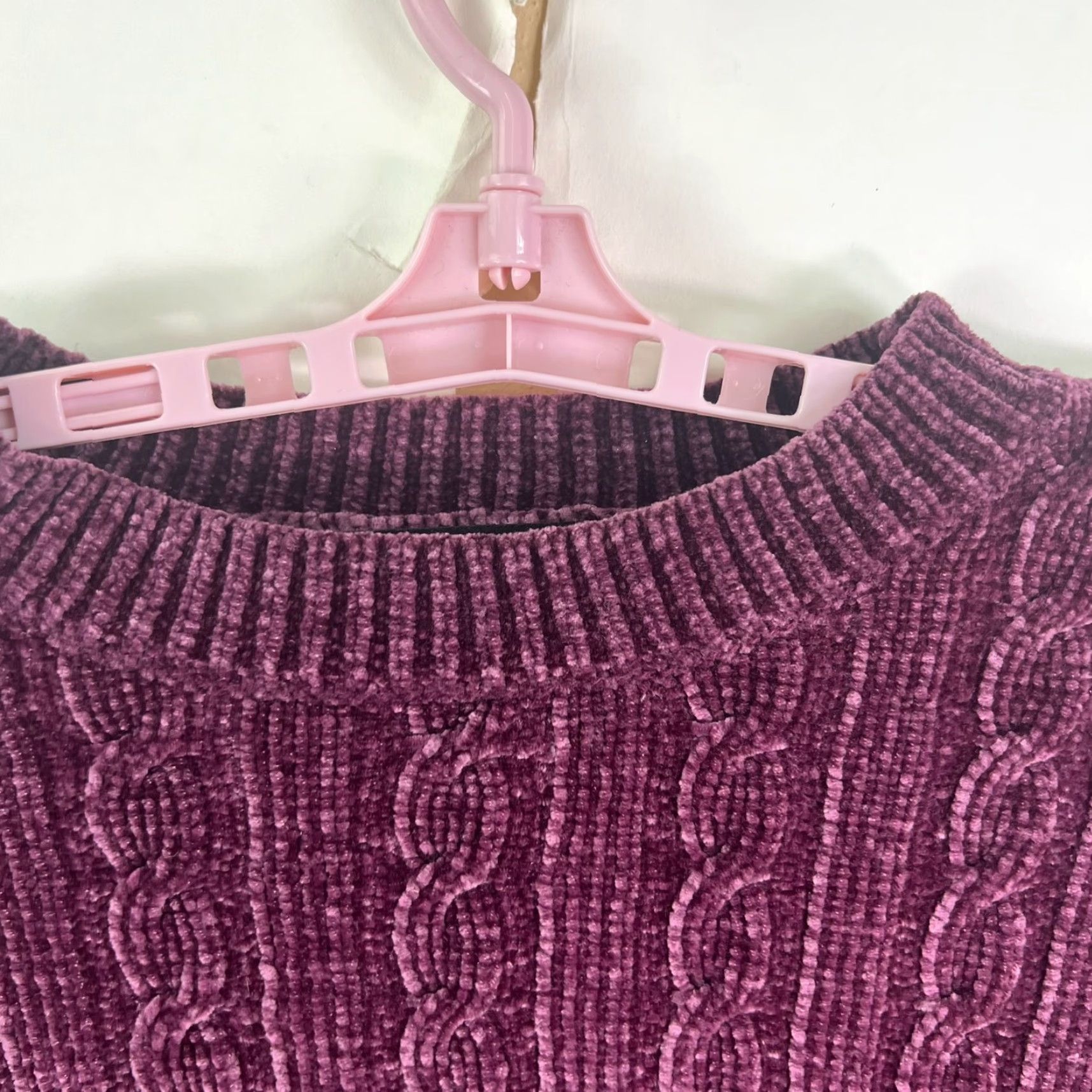 Forever 21 Forever 21 Super Soft Cropped Sweater Womens M Purple Size M / US 6-8 / IT 42-44 - 3 Thumbnail