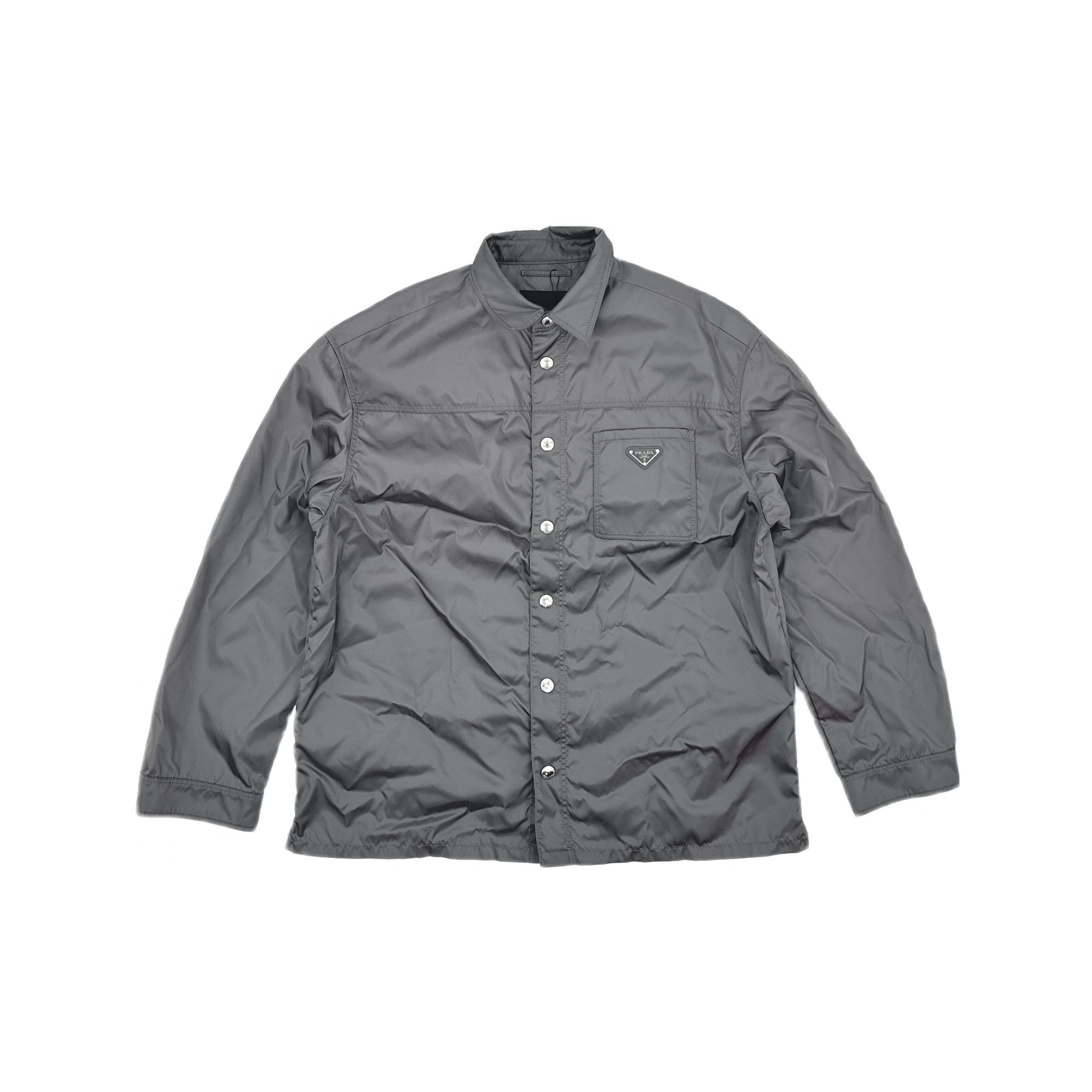 Prada Prada Nylon Logo Patch Shirt Size L Size US L / EU 52-54 / 3 - 1 Thumbnail
