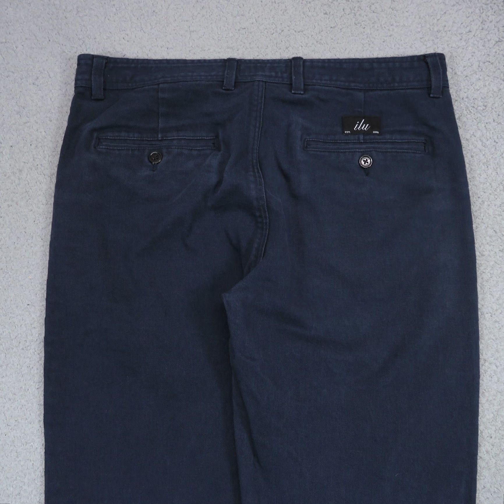 I Love Ugly I Love Ugly Pants Mens Large Navy Crop Twill Stretch 5 Pocket Chino Size US 33 - 3 Thumbnail