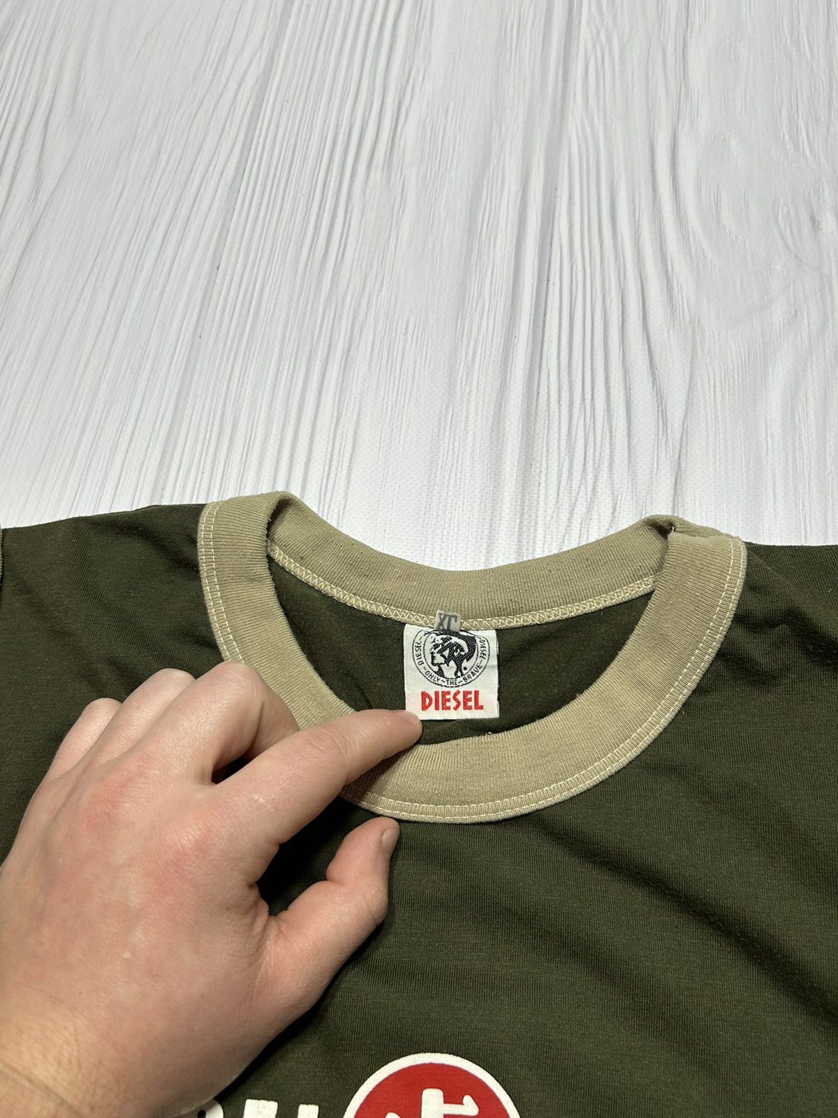 Diesel 🇯🇵 Vintage 90s Diesel Project Japan Big logo t-shirt Rare Size US XL / EU 56 / 4 - 13 Thumbnail