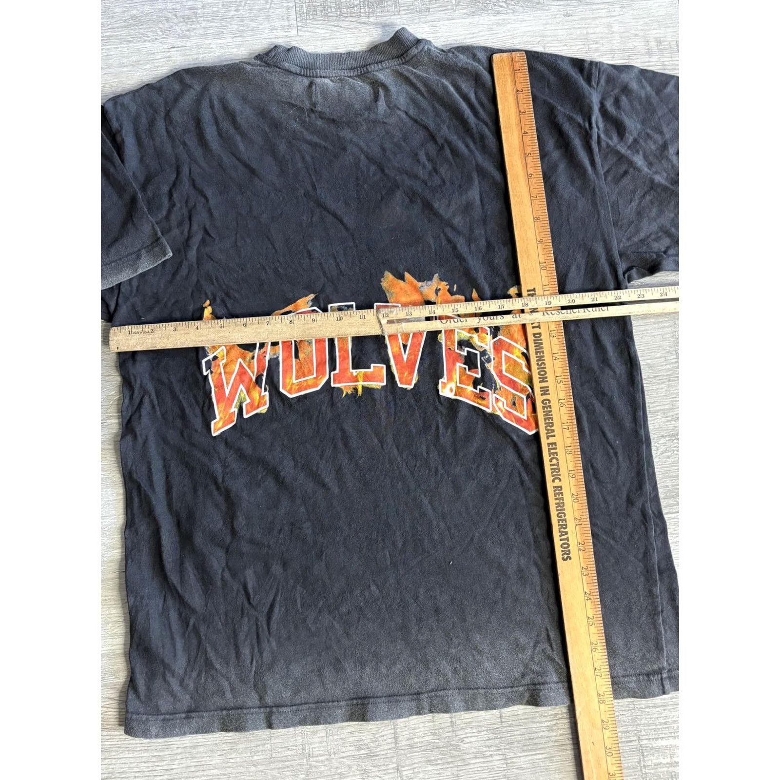 Darc Sport Darc Sport Shirt Mens M Black Wolves Club Fire Graphic Tee Limited T-Shirt Size US M / EU 48-50 / 2 - 7 Thumbnail