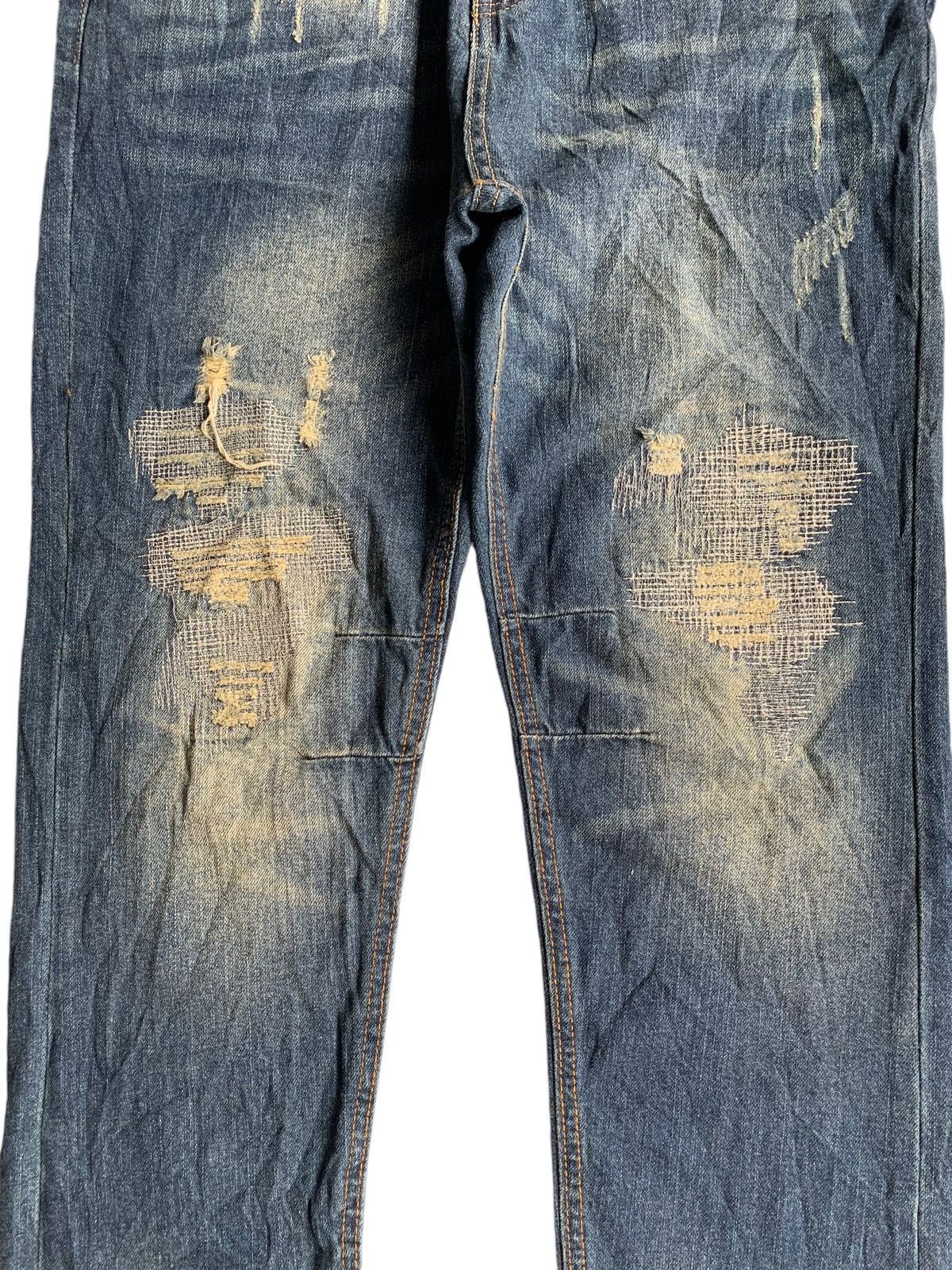 G-Star × Jean G-STAR RAW 3301 RARE DESIGN DISTRESSED DENIM Size US 33 - 7 Thumbnail