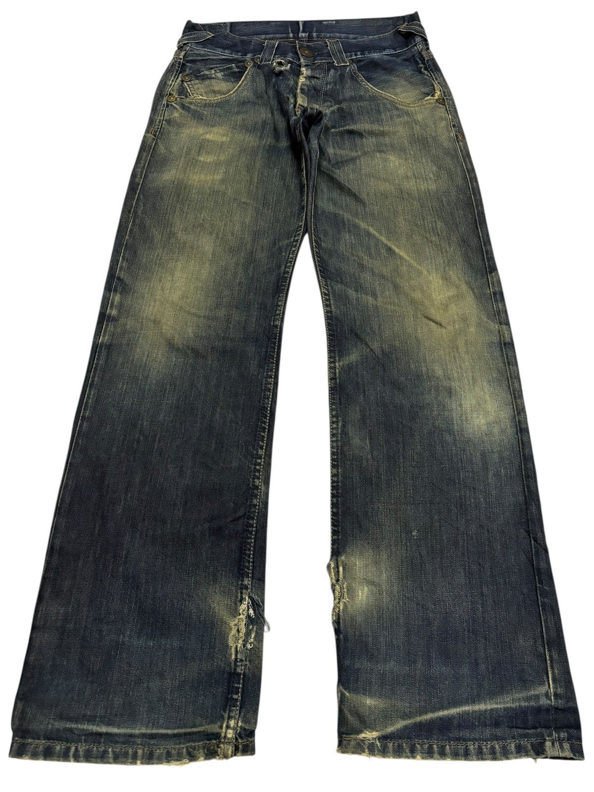Pepe Jeans Vtg 90s Pepe Jeans Distressed Mudwashed Jeans Size US 30 / EU 46 - 1 Thumbnail