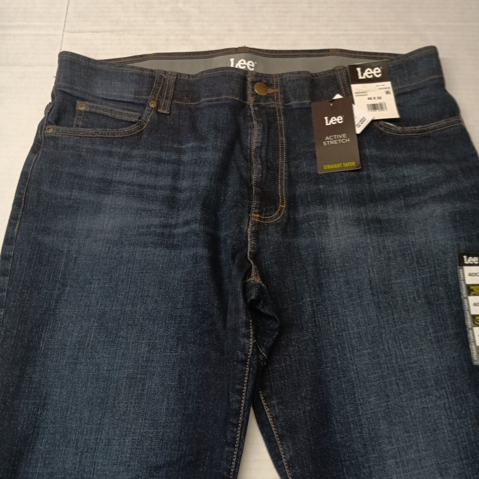 Lee Lee Men's 40x32 Straight Taper Jeans Motion Flex Waist Blue Size US 40 / EU 56 - 5 Thumbnail