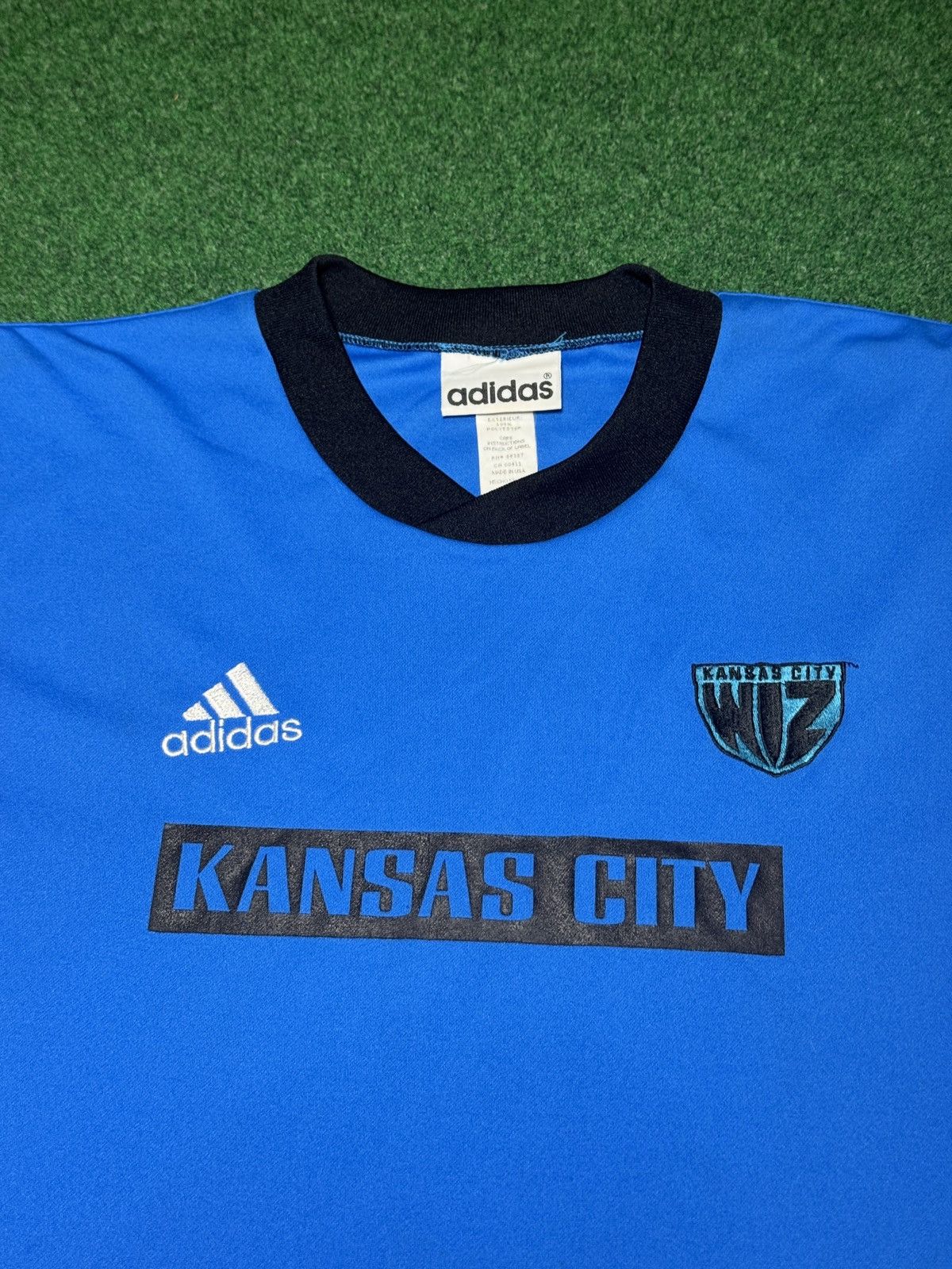 Adidas Vintage MLS Kansas City Wizards RARE LONG Sleeve Med Jersey Size US M / EU 48-50 / 2 - 2 Thumbnail