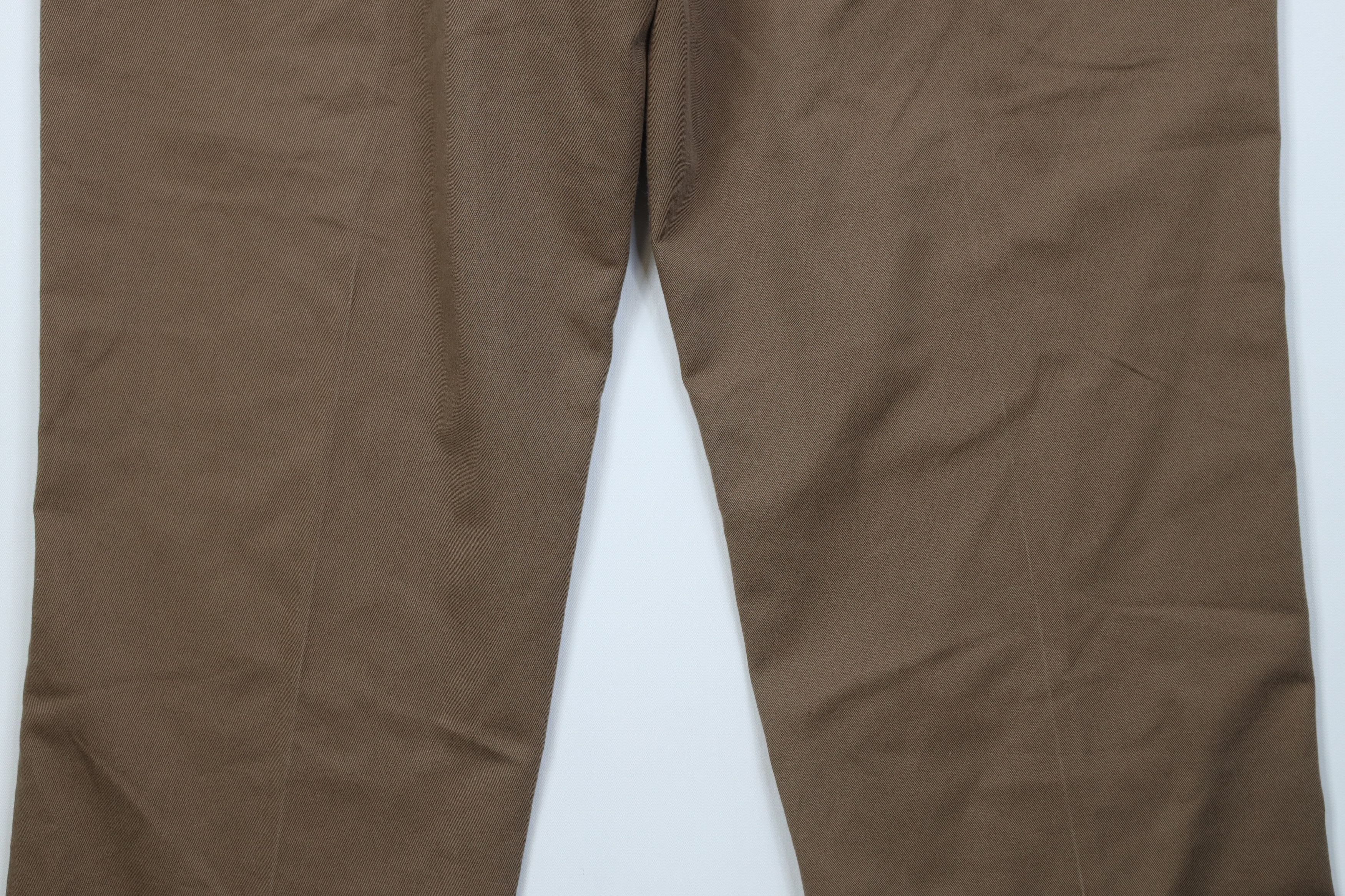 L.L. Bean Vintage 90s LL Bean Heavyweight Wide Leg Chino Pants Brown Size US 36 / EU 52 - 11 Thumbnail