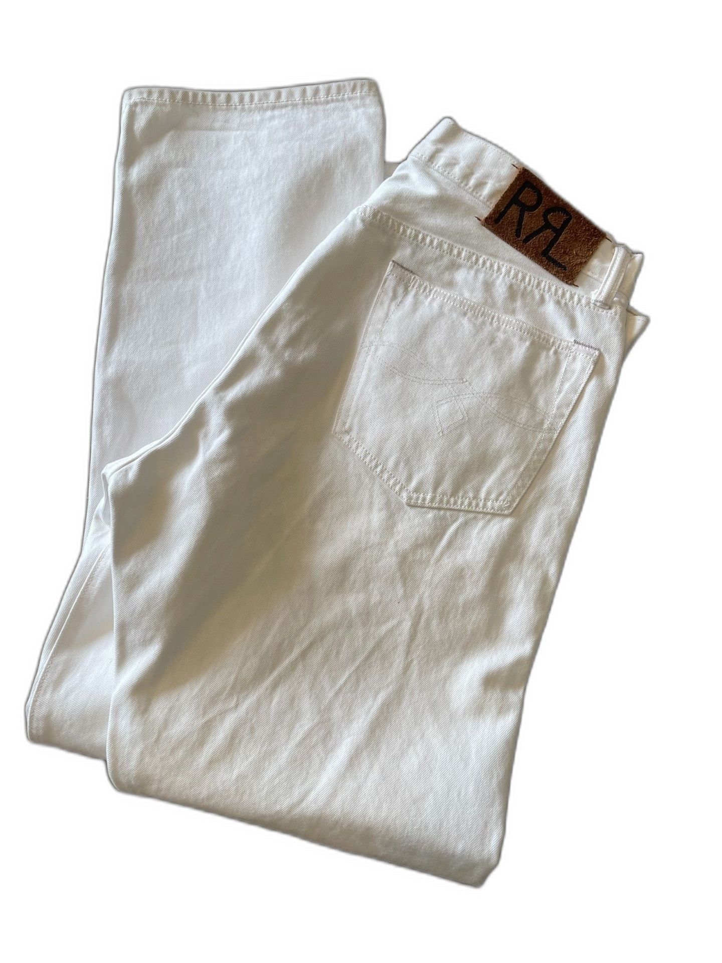 RRL Ralph Lauren RRL Double RL White Jeans Size US 34 / EU 50 - 1 Thumbnail