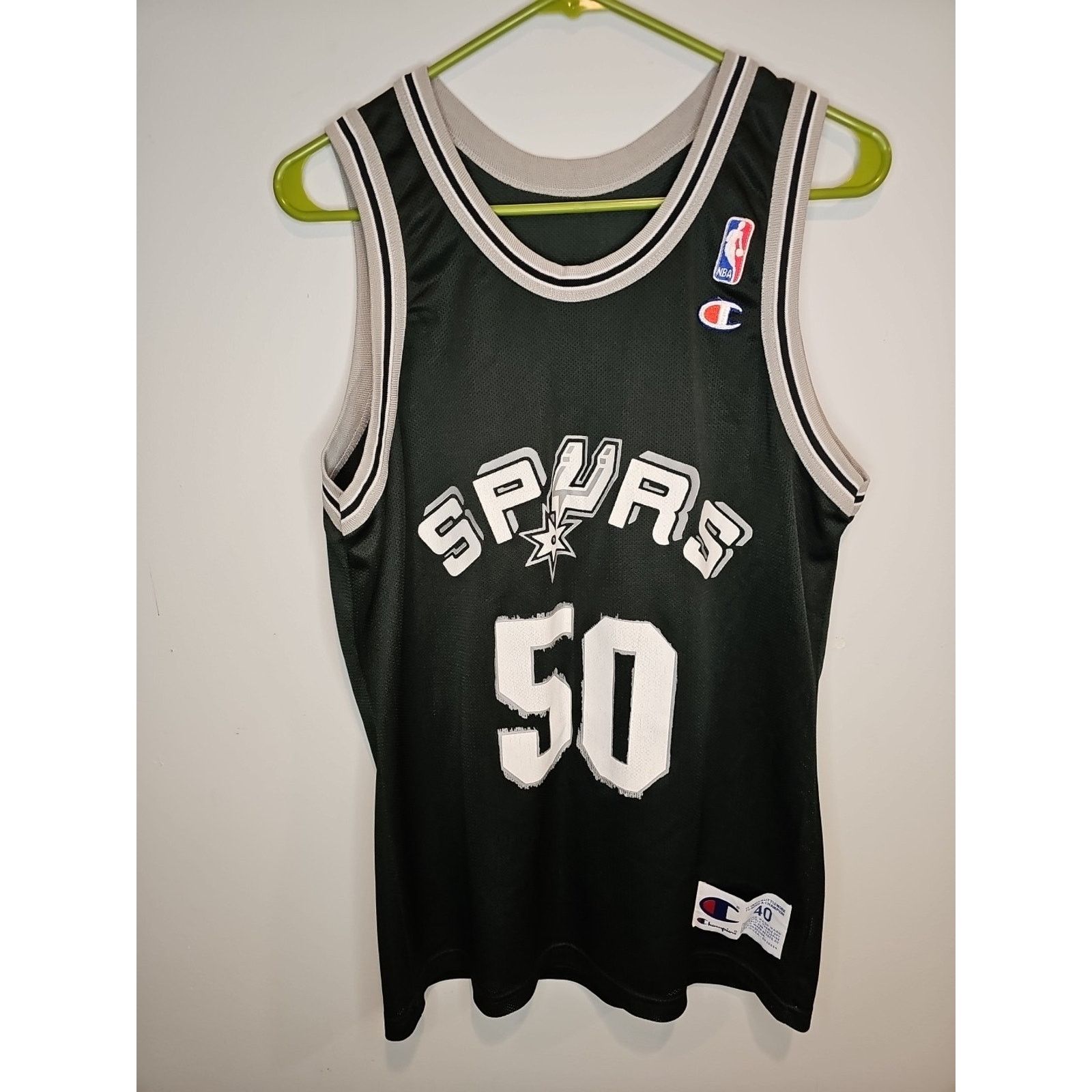 Champion San Antonio Spurs David Robinson #50 Champion Jersey Sz 40 Size US M / EU 48-50 / 2 - 1 Thumbnail