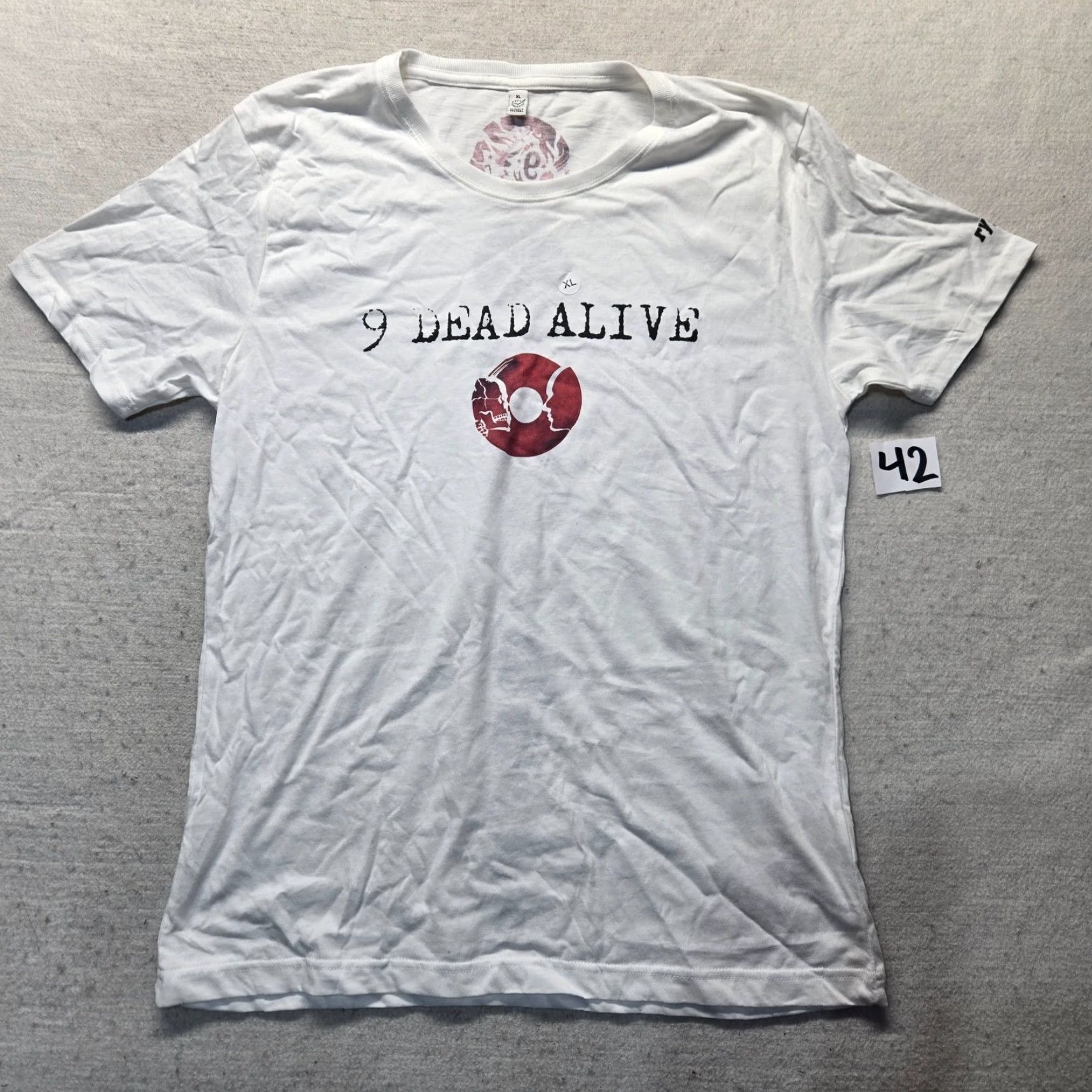 Vintage 9 Dead Alive Concert Tour US Band Tee T-Shirt White Adult Size XL Extra Large Shirt Size US XL / EU 56 / 4 - 2 Thumbnail