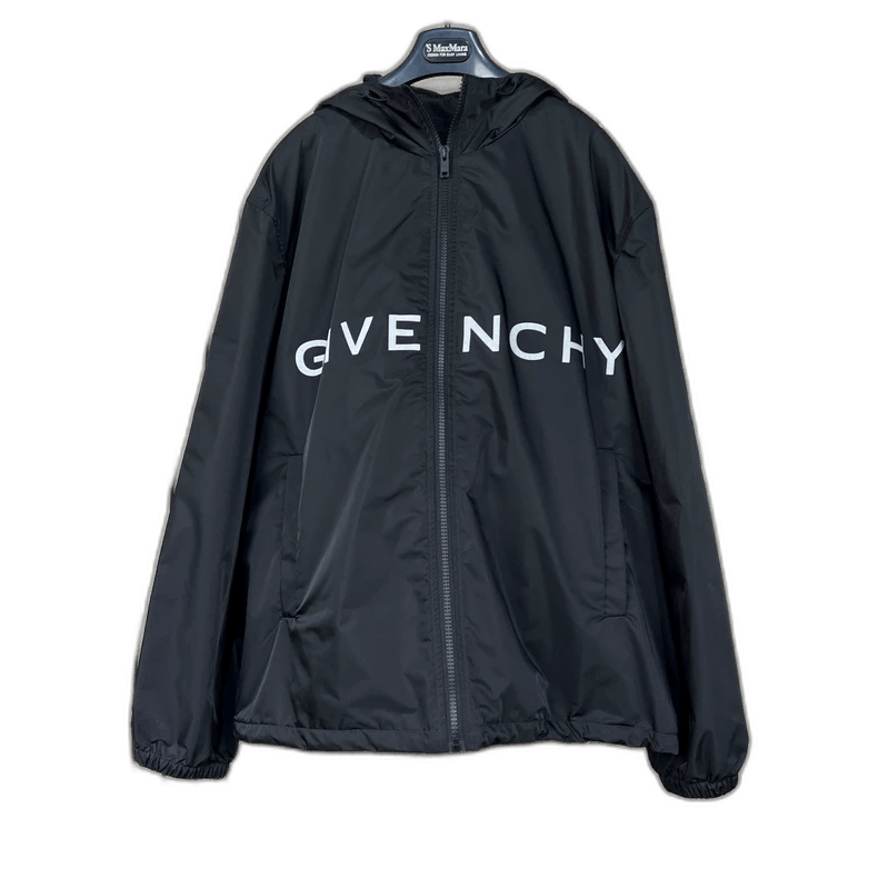 Givenchy Givenchy Black Printed Zip Jacket Outerwear Size US L / EU 52-54 / 3 - 1 Thumbnail