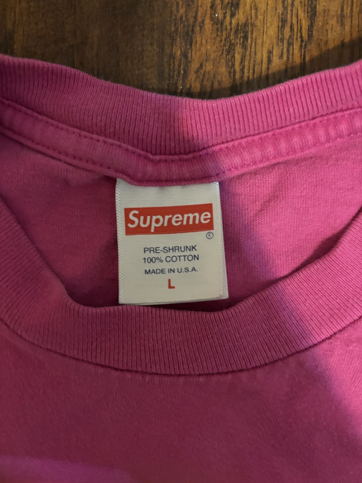 Supreme pink supreme shirt Size US L / EU 52-54 / 3 - 2 Thumbnail