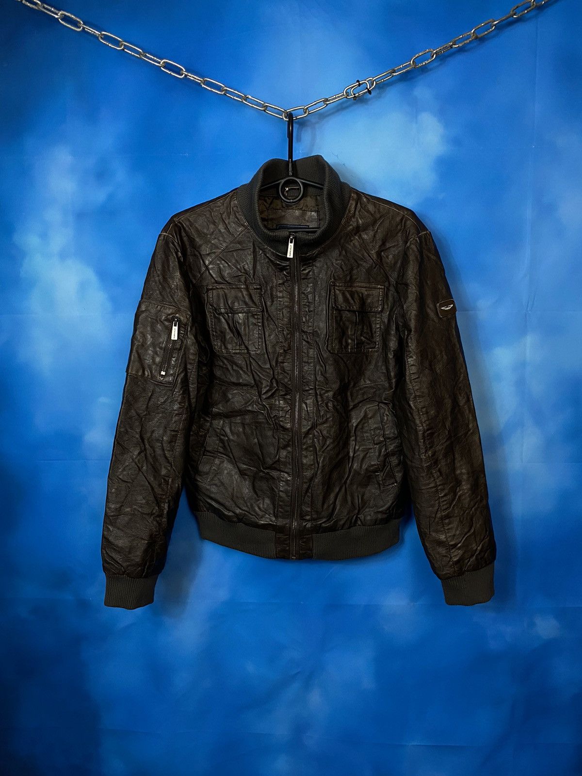 Vintage 🔥 Aston Martin Eco-leather racing jacket 16 years Size US XS / EU 42 / 0 - 1 Thumbnail