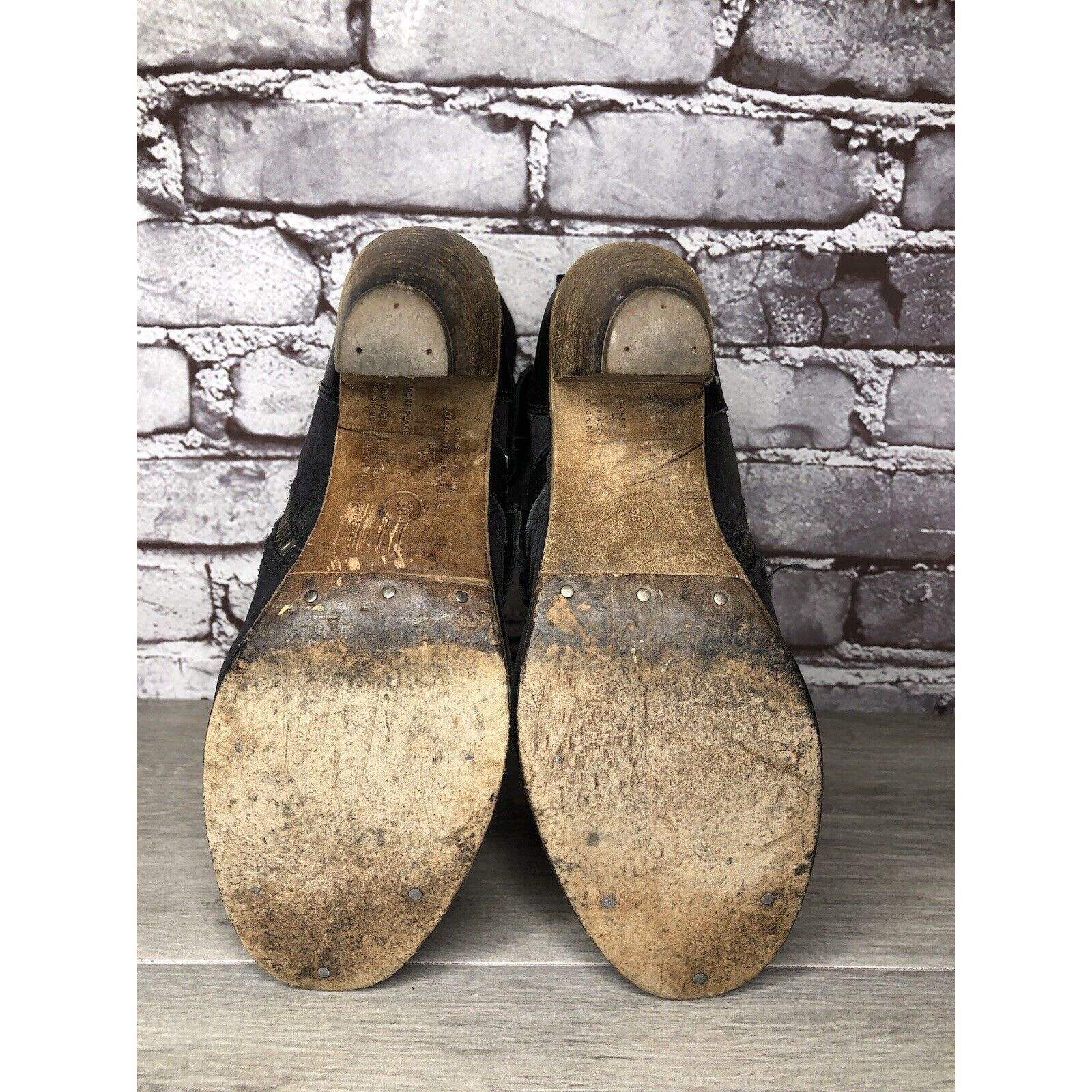Allsaints AllSaints Spitalfields Jacks Place Black Leather Zip Heel St Size US 7.5 / IT 37.5 - 15 Thumbnail