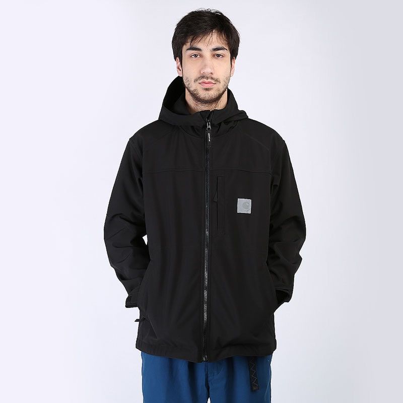 Carhartt × Carhartt Wip Carhartt WIP Softshell Reflective Logo Black Jacket Size XL Size US XL / EU 56 / 4 - 2 Thumbnail