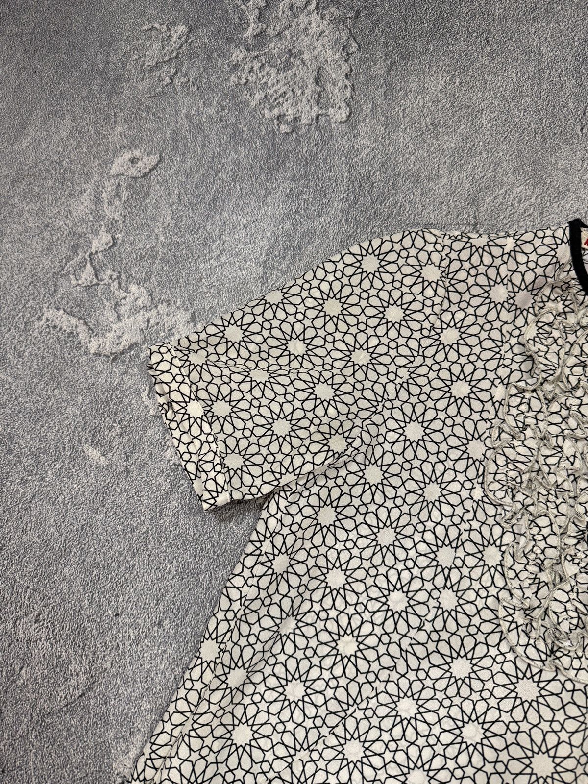 Marni Marni Geometric Print Top Ruffle Front Dress Size L / US 10 / IT 46 - 3 Thumbnail