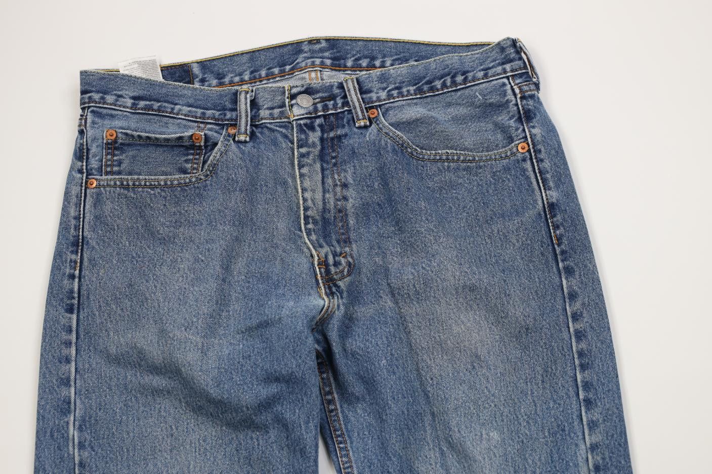 Levi's Vintage Y2K Levis 505 Regular Straight Leg Denim Jeans Size US 35 - 2 Thumbnail