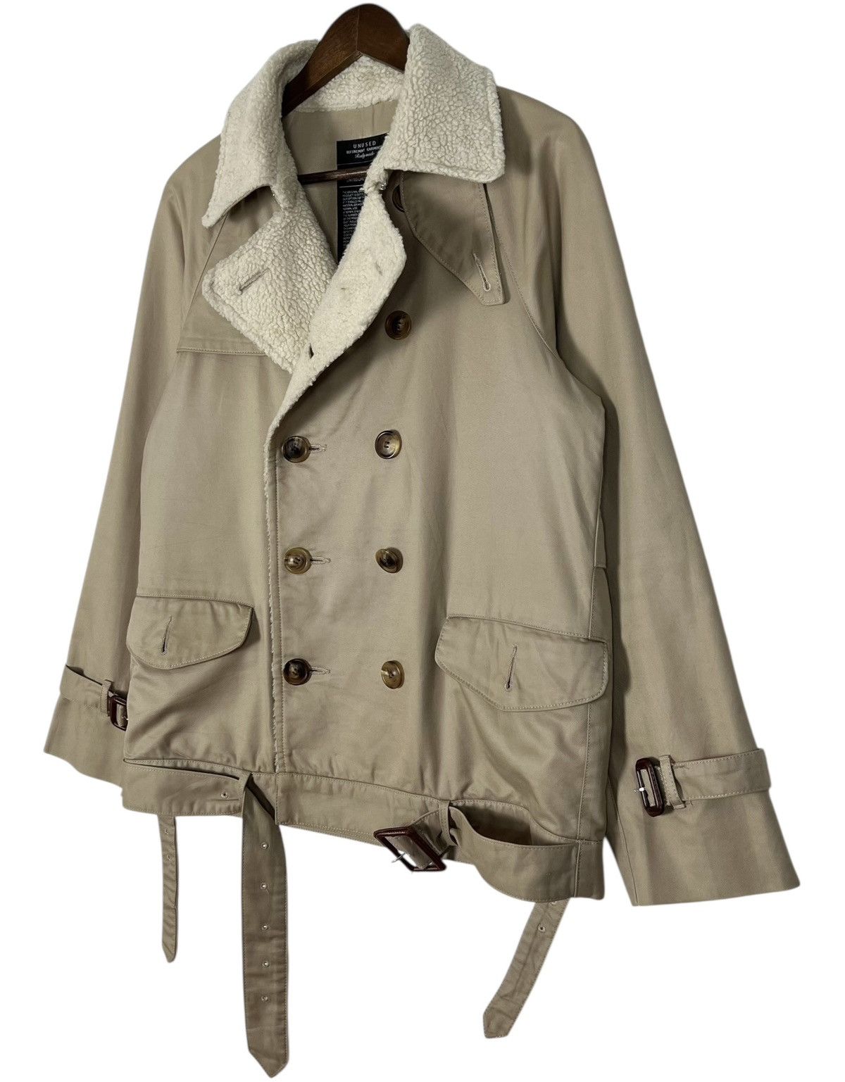 Unused UNUSED Double Collar Sherpa Jacket Size US L / EU 52-54 / 3 - 5 Thumbnail
