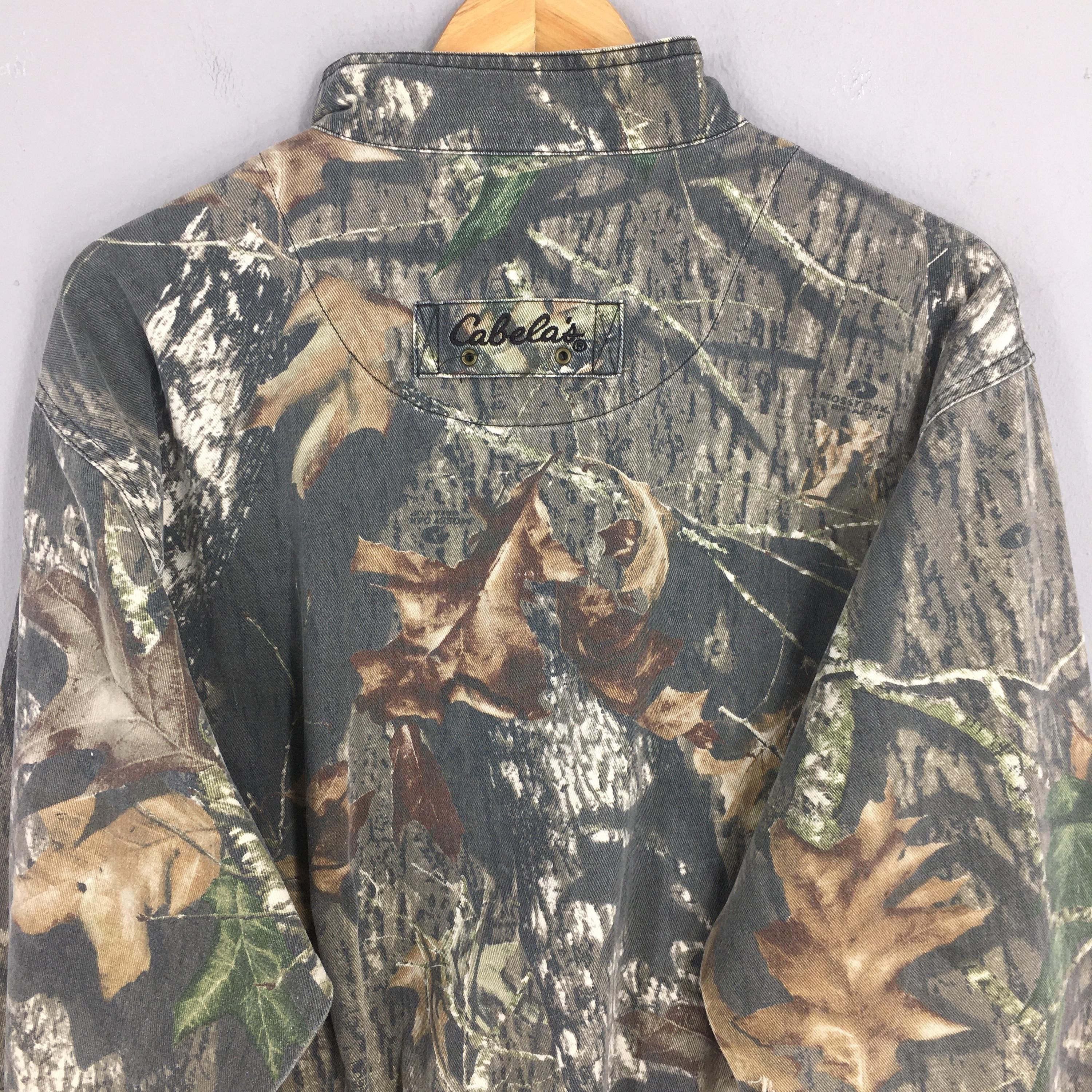 Cabelas Vintage Cabela's Mossy Oak Tree Camo Zipper Jacket Medium Size US M / EU 48-50 / 2 - 8 Thumbnail