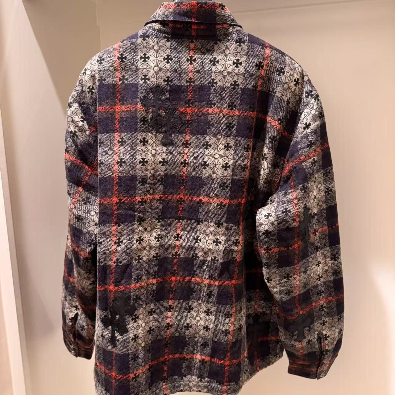 Chrome Hearts Chrome hearts 1 of 1 jacquard cross patches flannel sz xxl Size US XXL / EU 58 / 5 - 9 Thumbnail