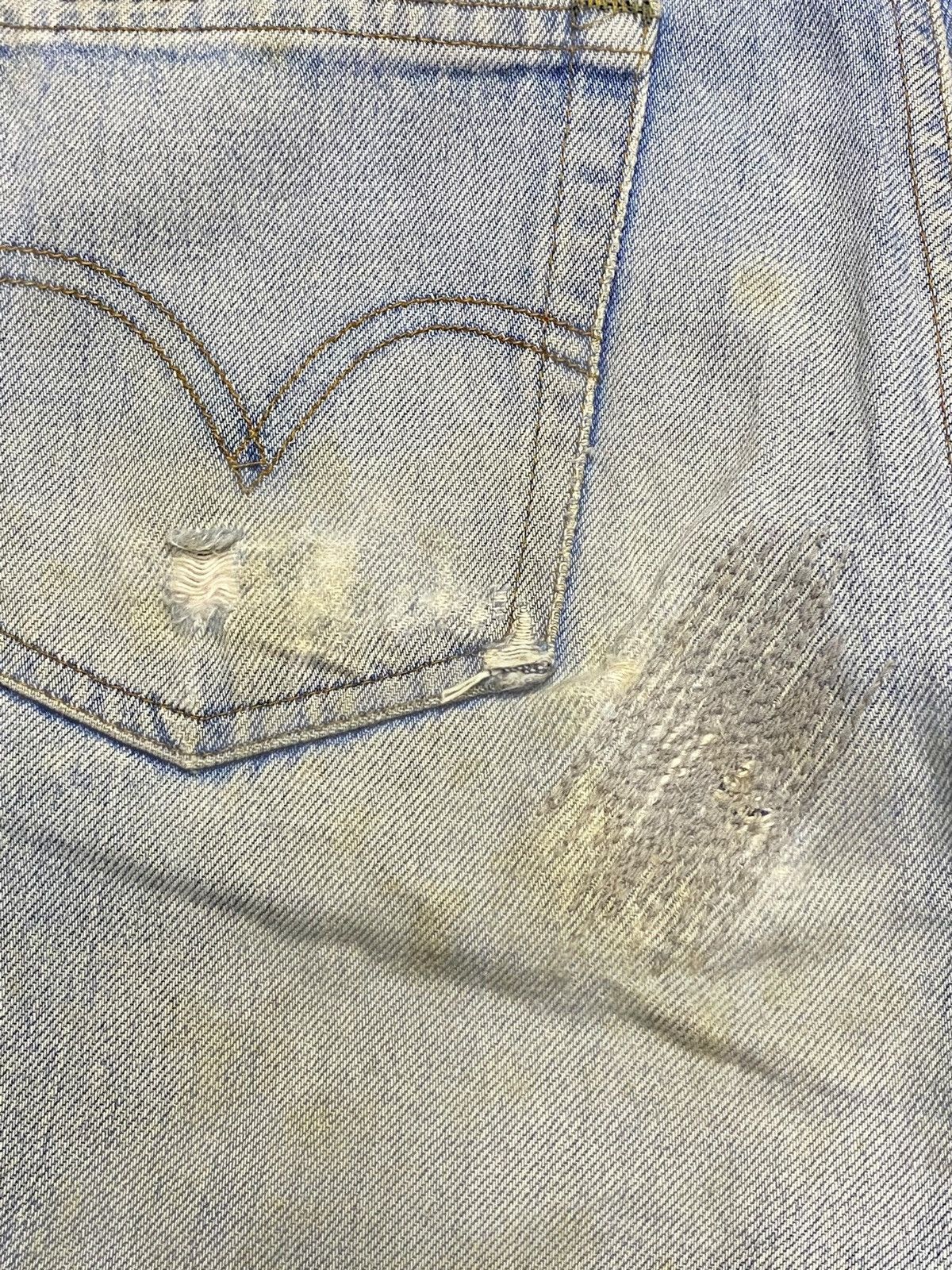 Levi's Vintage Levis 550 80/90s Faded Grunge Distressed Loose Jeans Size US 29 - 17 Thumbnail