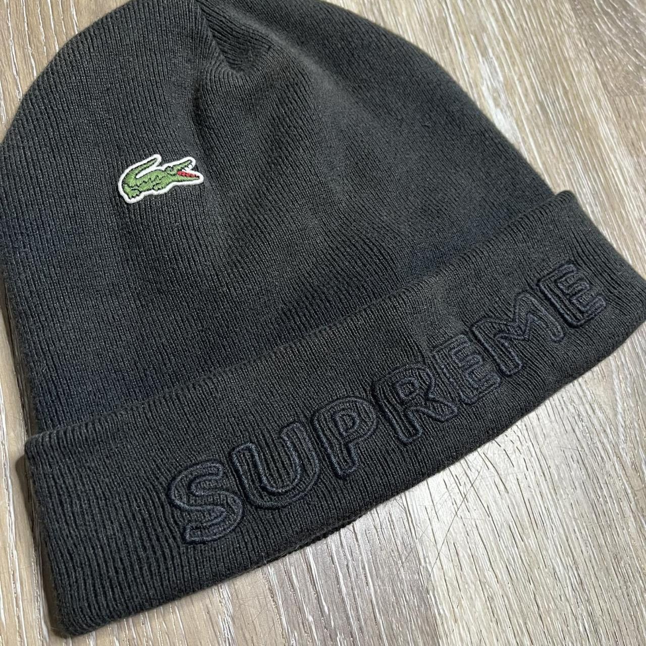 Lacoste × Supreme black cashmere supreme lacoste beanie Size ONE SIZE - 3 Thumbnail