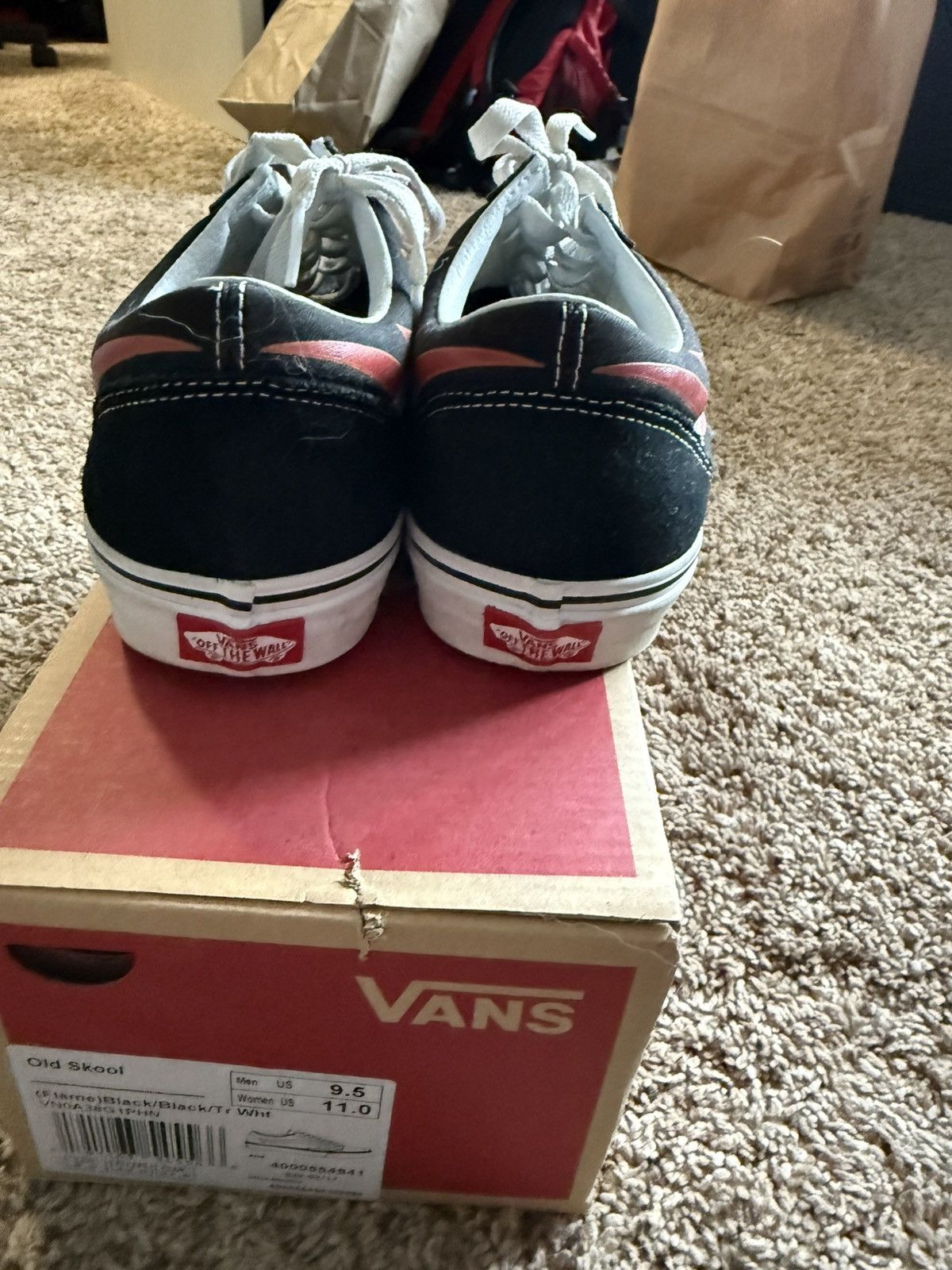Vans VANS Old Skool “Flames” shoes Size US 9.5 / EU 42-43 - 4 Thumbnail