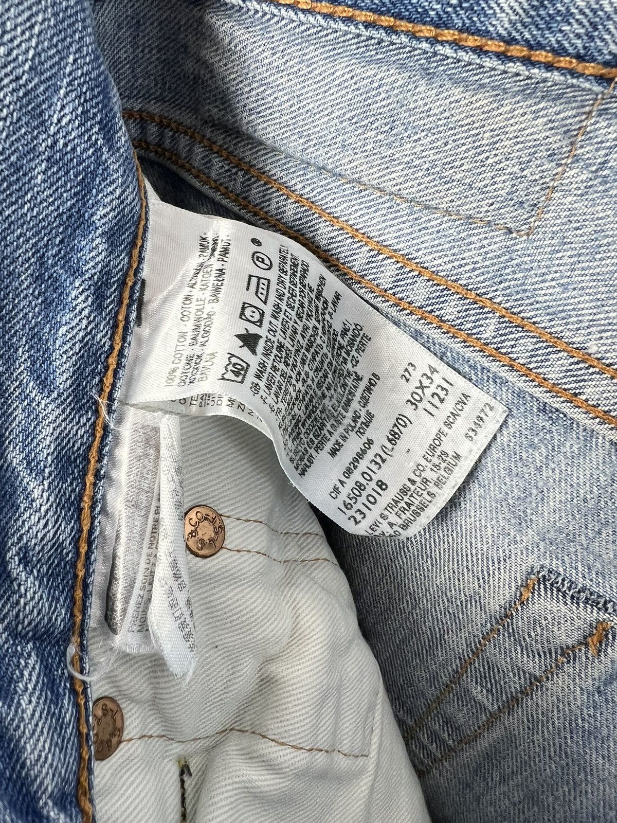 Levi's Levis Blue Selvage Denim Jeans Size 30 Size US 30 / EU 46 - 13 Thumbnail